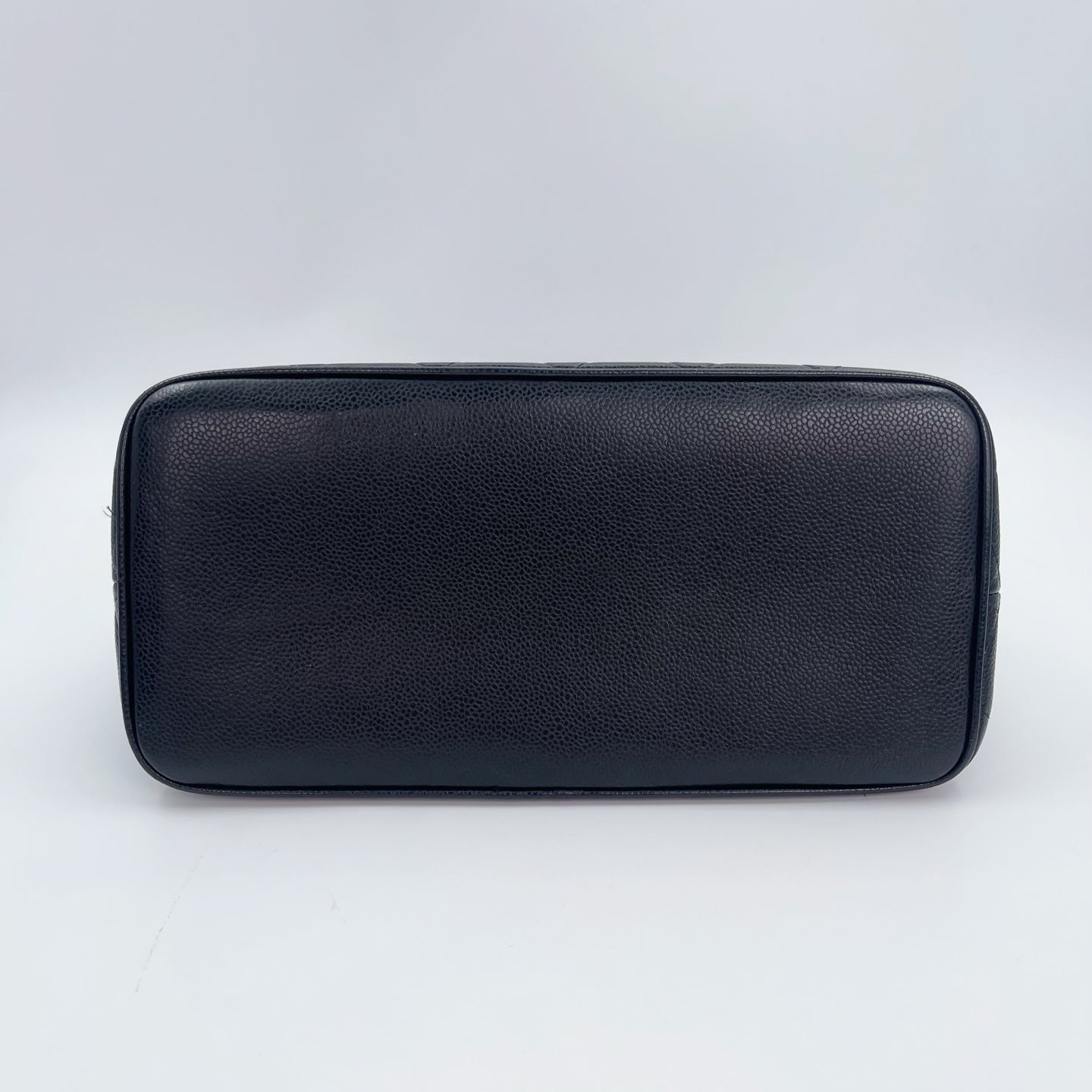 Chanel CC Black Caviar Leather “Hilton” Tote Bag Gold-Tone  [Used]