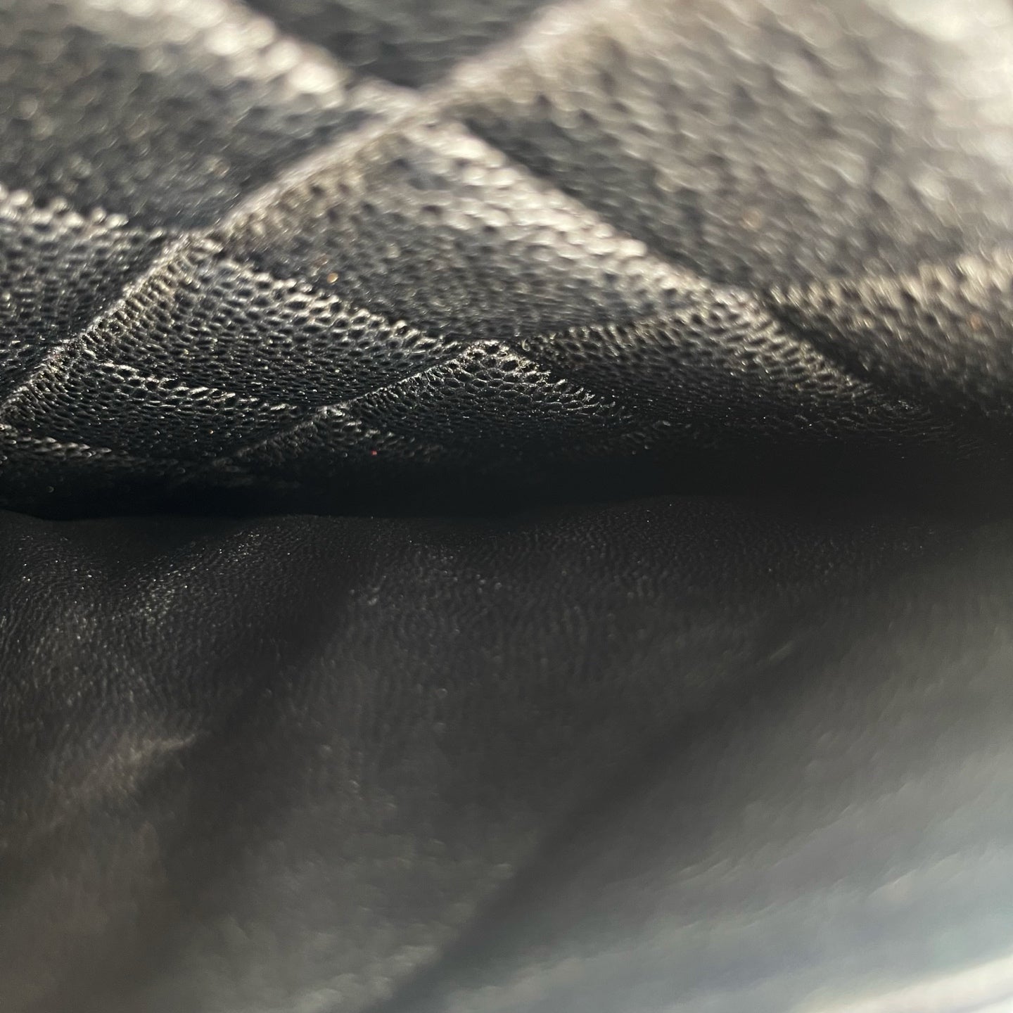 Chanel CC Black Caviar Leather “Hilton” Tote Bag Gold-Tone  [Used]