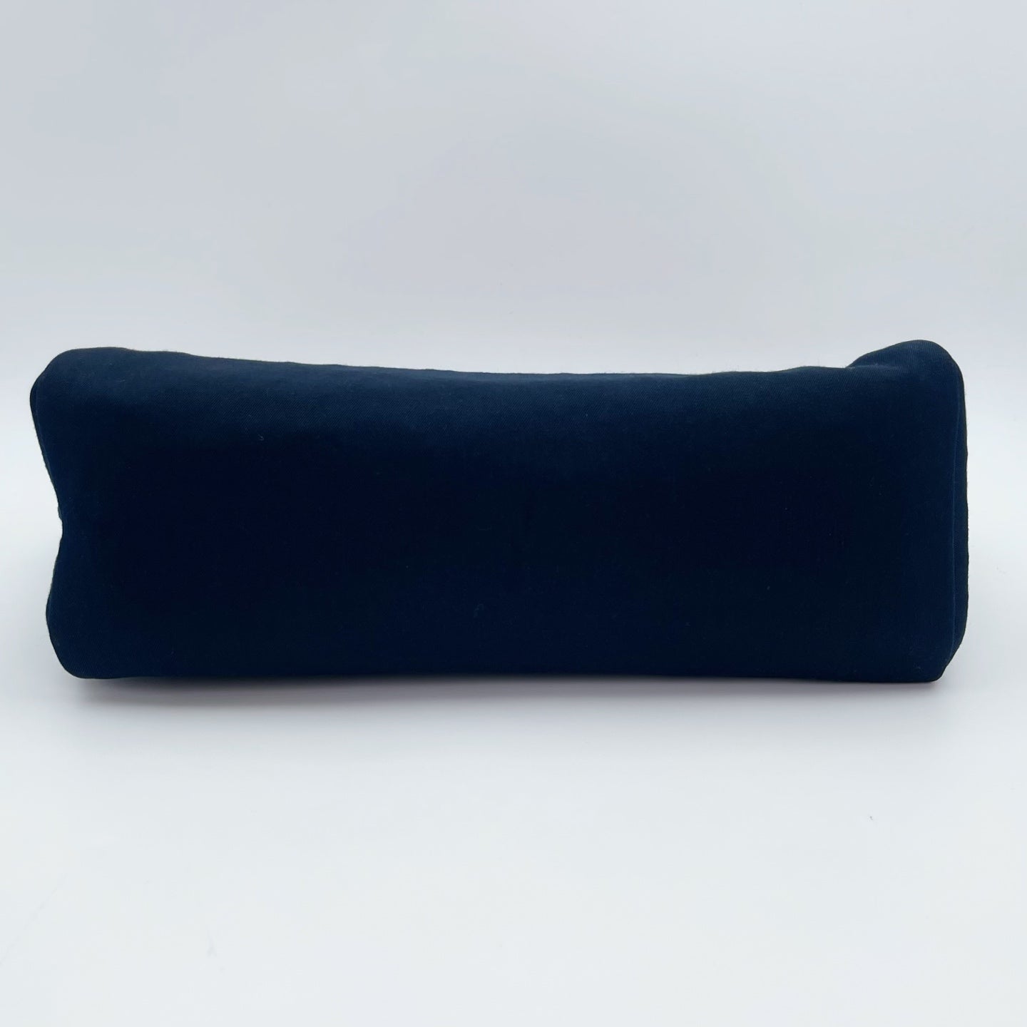 Hermès Herbag Cabas Black / Dark Blue Canvas × Leather Tote Bag Palladium  [Used]