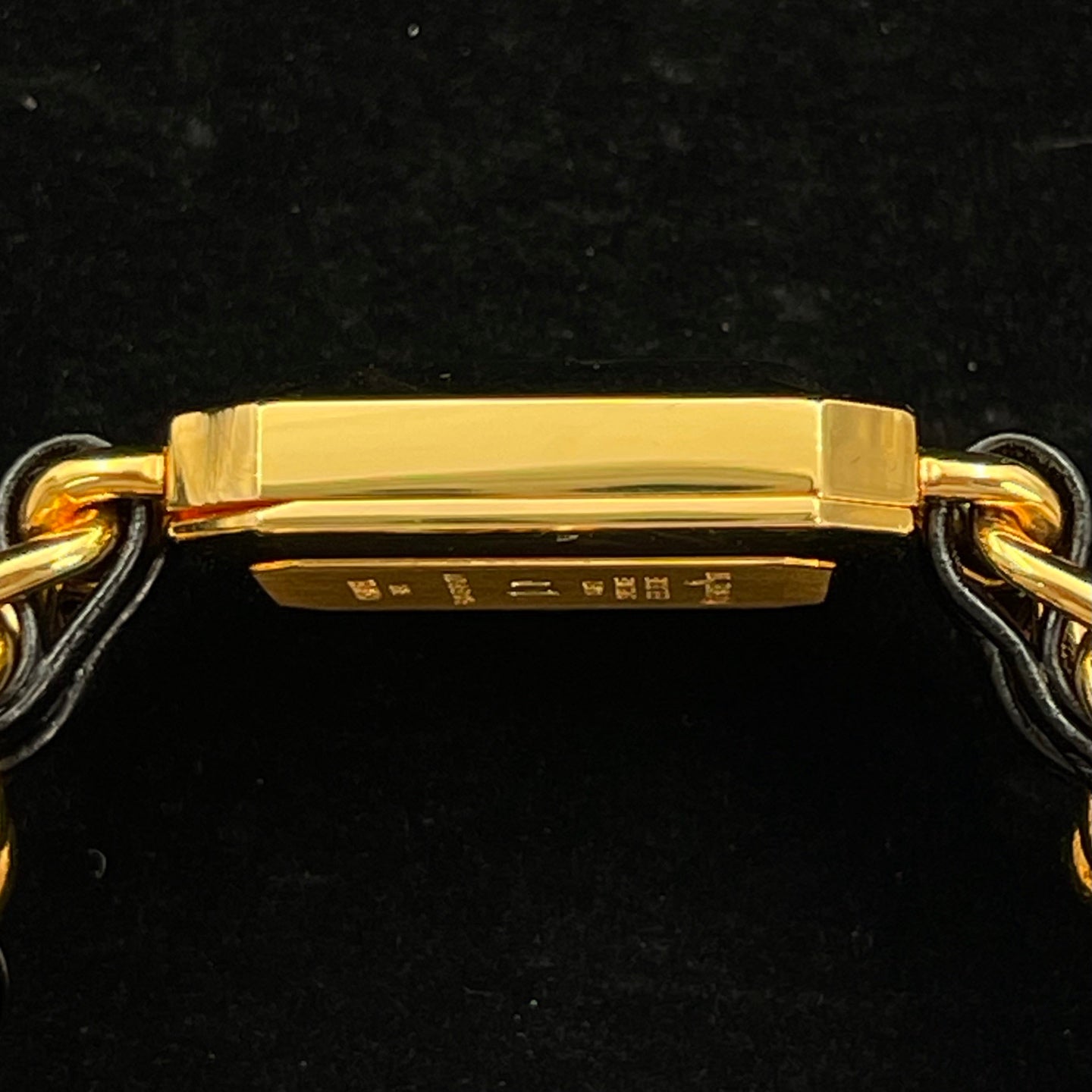 Chanel Premiere Black Dial Gold Chain Watch S Size [Used]