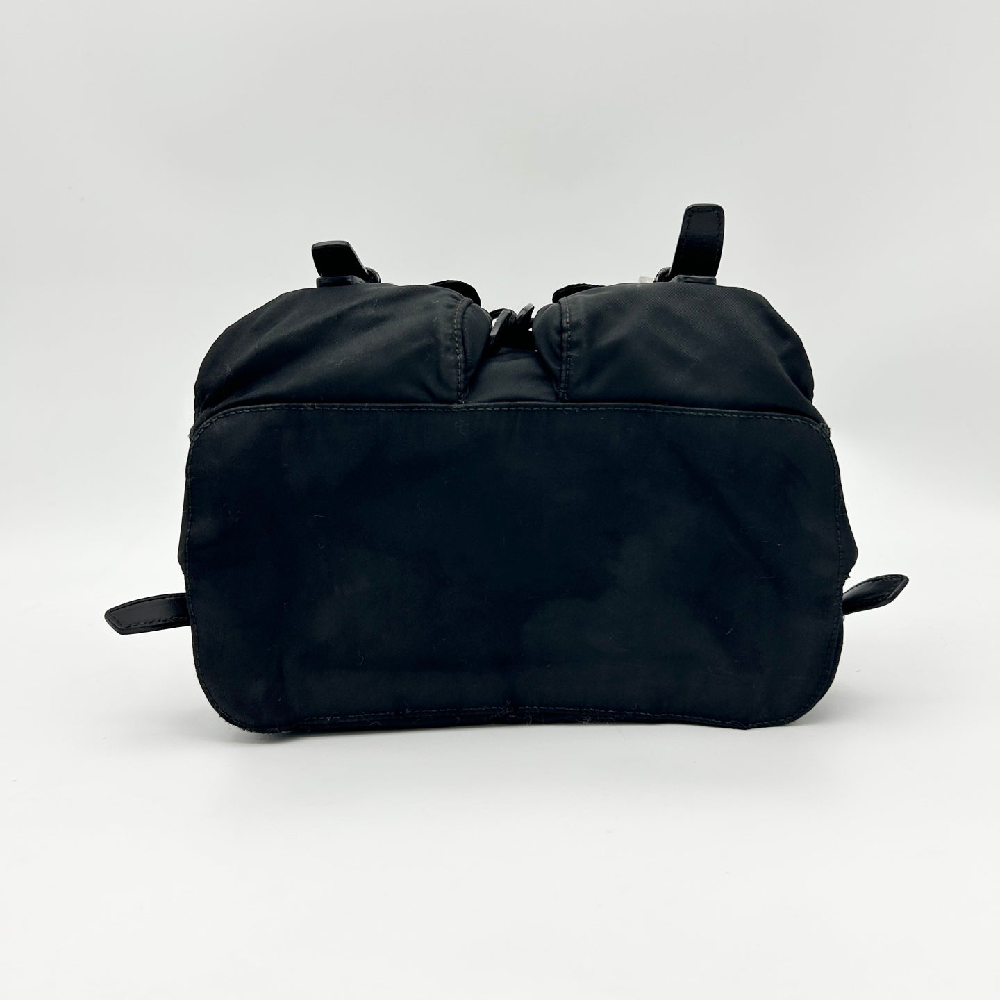 Prada Black Nylon Backpack Small Silver Hardware [Used]