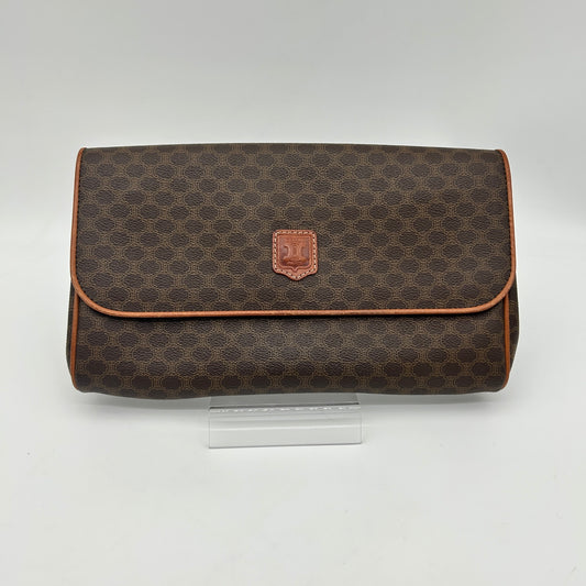 Celine Macadam Brown Clutch Bag [Used]
