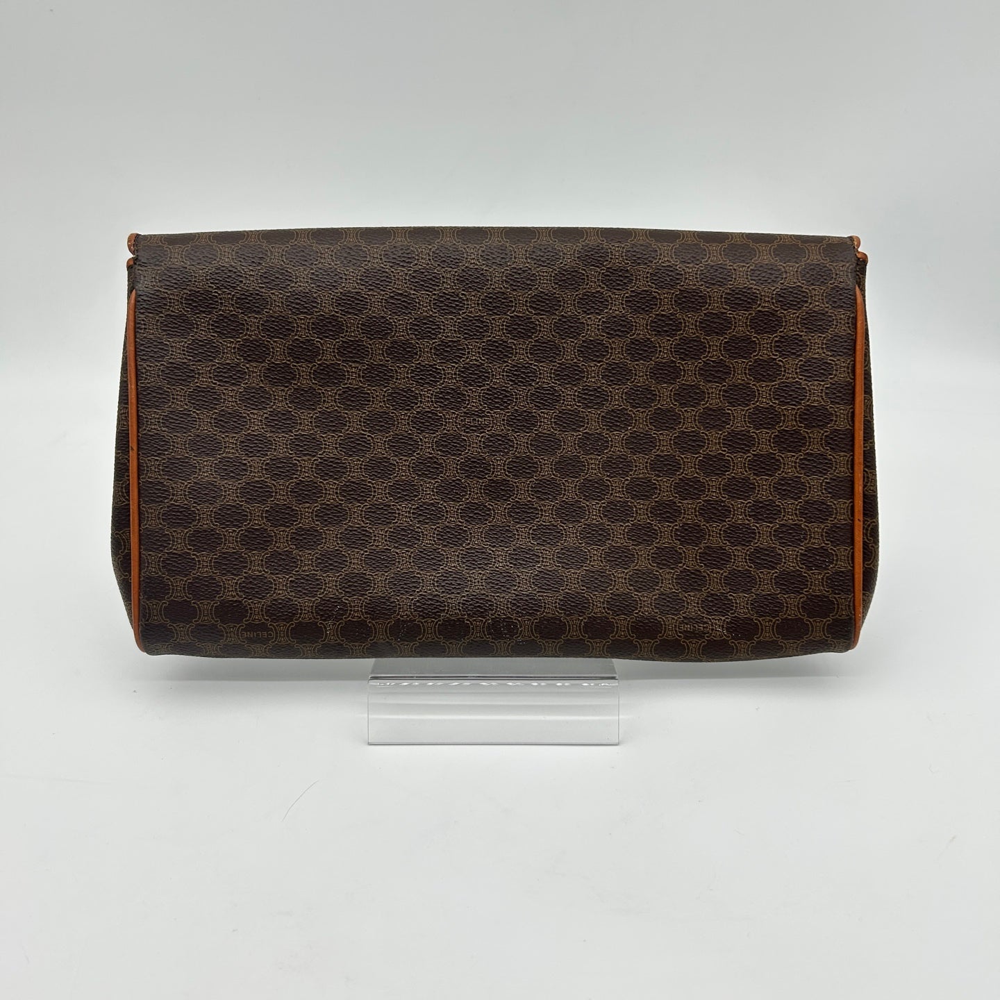 Celine Macadam Brown Clutch Bag [Used]