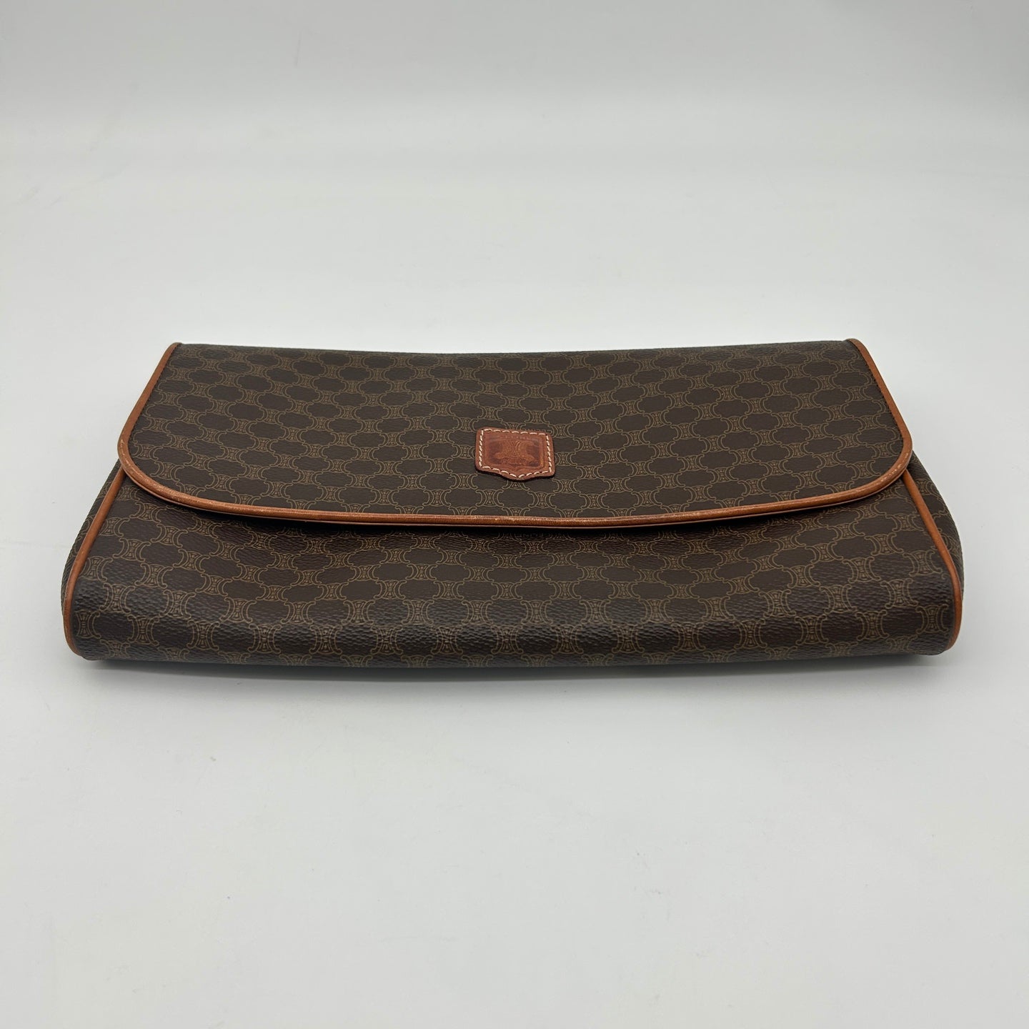 Celine Macadam Brown Clutch Bag [Used]