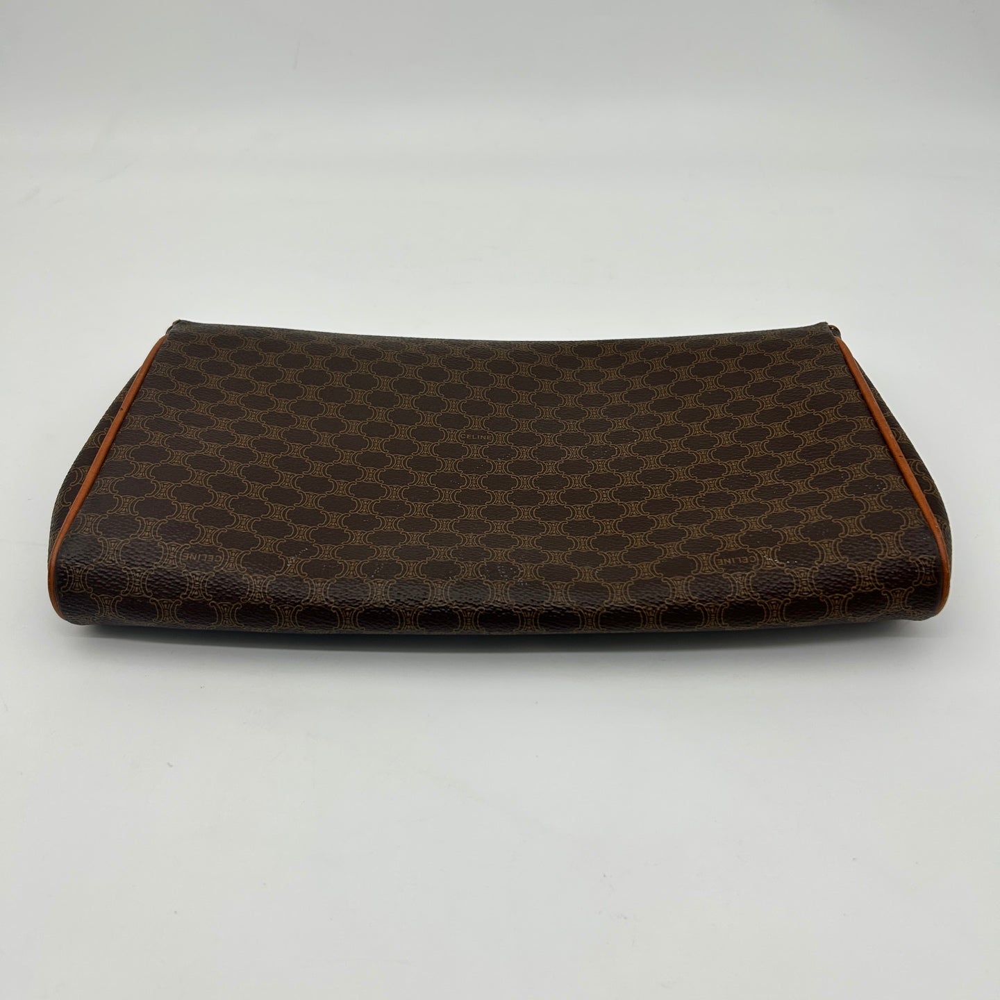 Celine Macadam Brown Clutch Bag [Used]