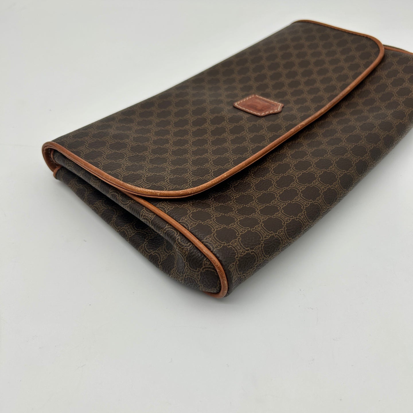 Celine Macadam Brown Clutch Bag [Used]
