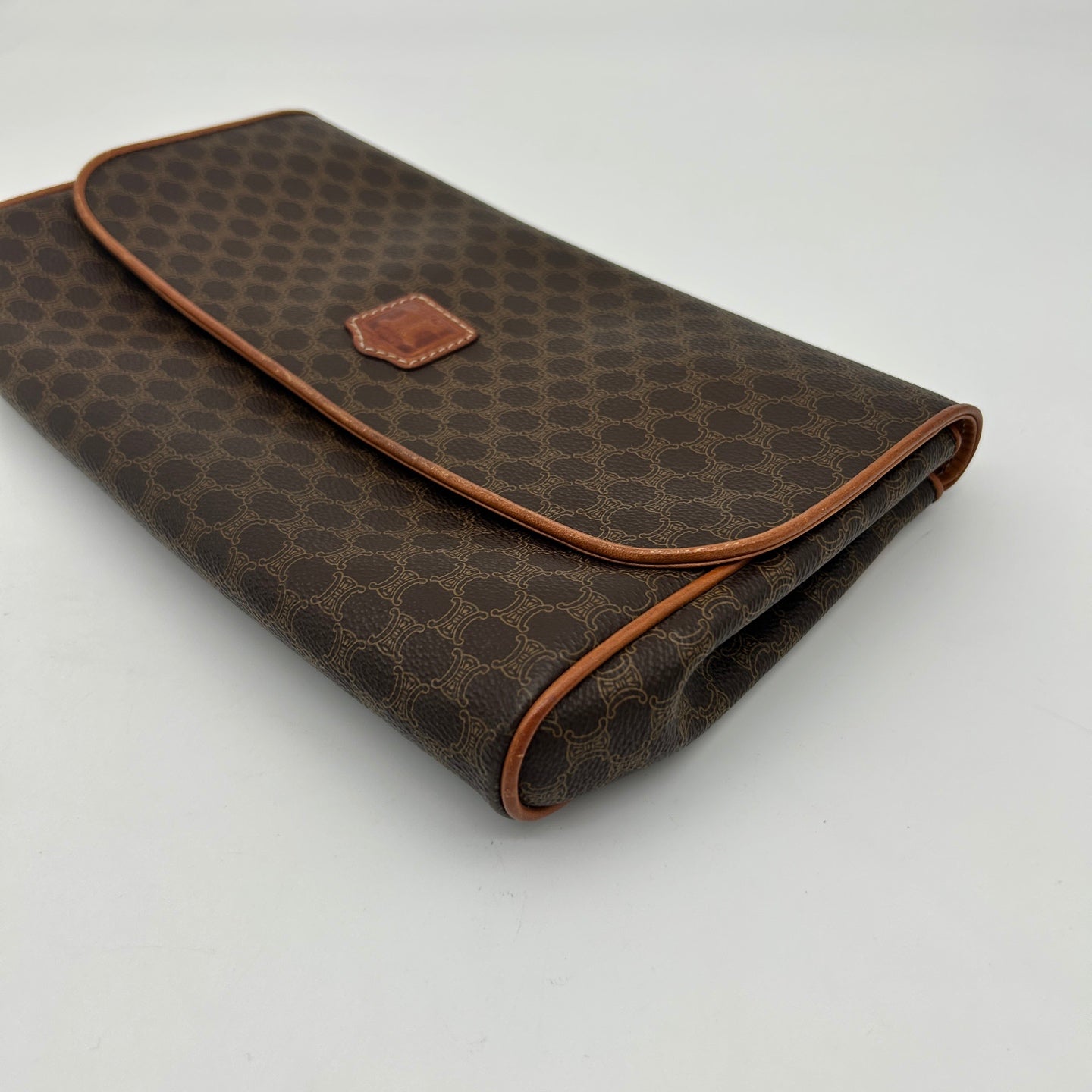 Celine Macadam Brown Clutch Bag [Used]