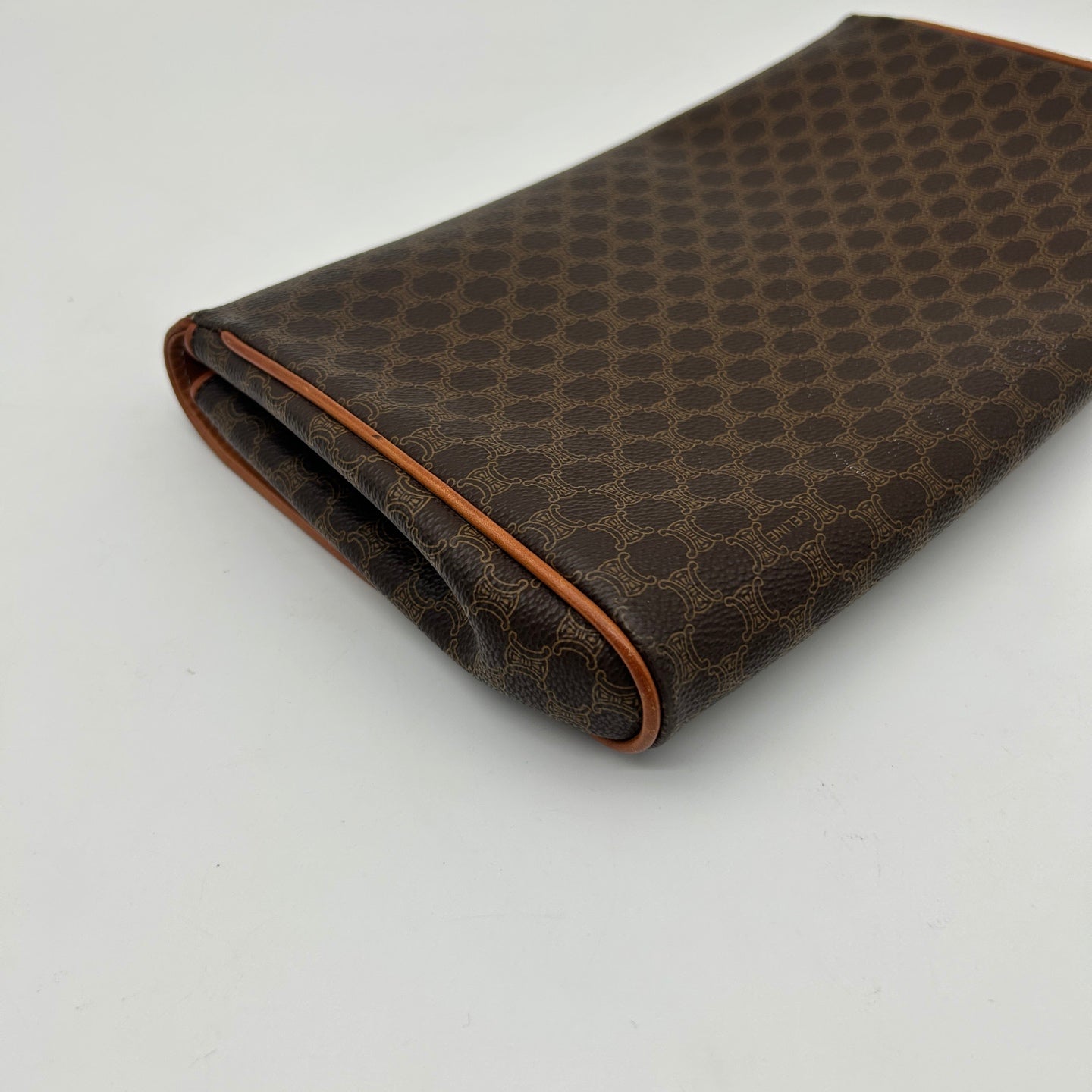 Celine Macadam Brown Clutch Bag [Used]