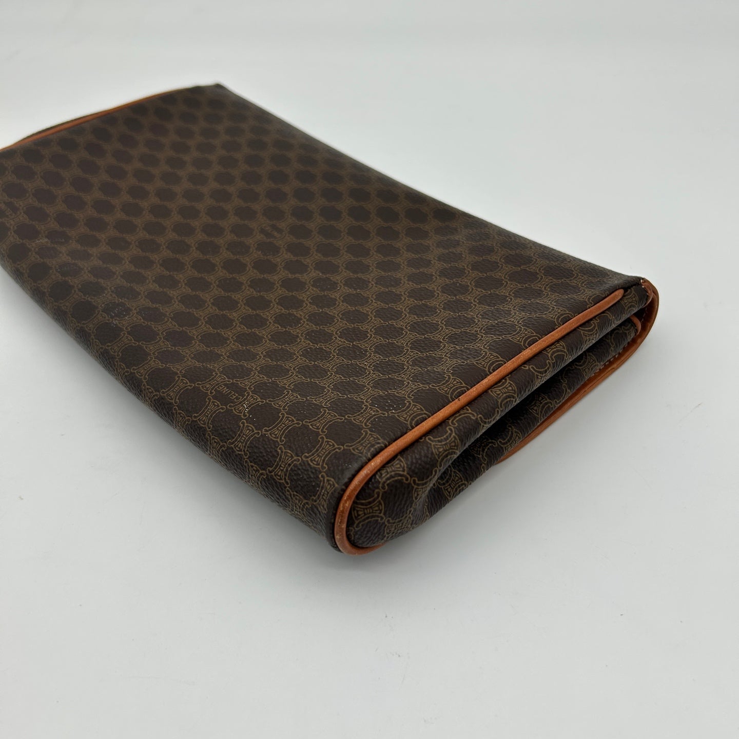Celine Macadam Brown Clutch Bag [Used]