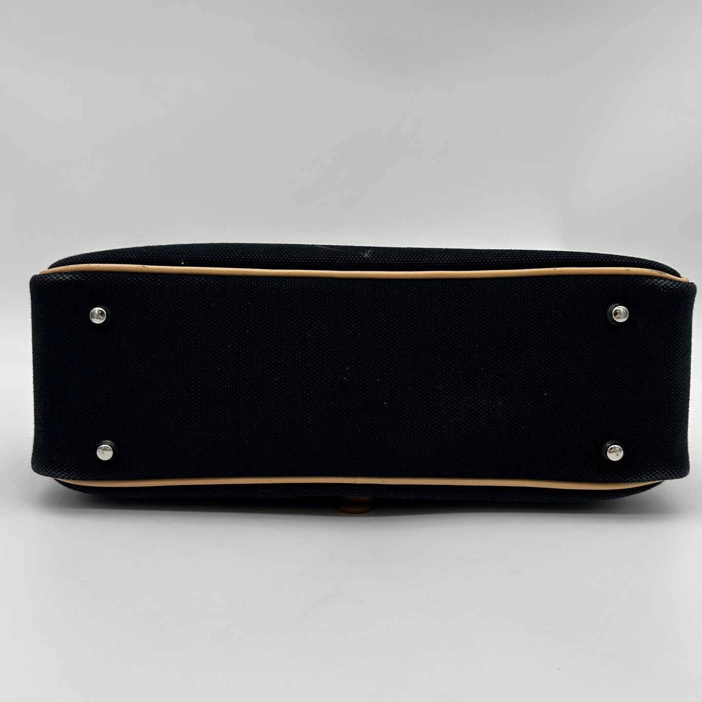 Burberry Black Beige Canvas Leather Camera Bag [Used]