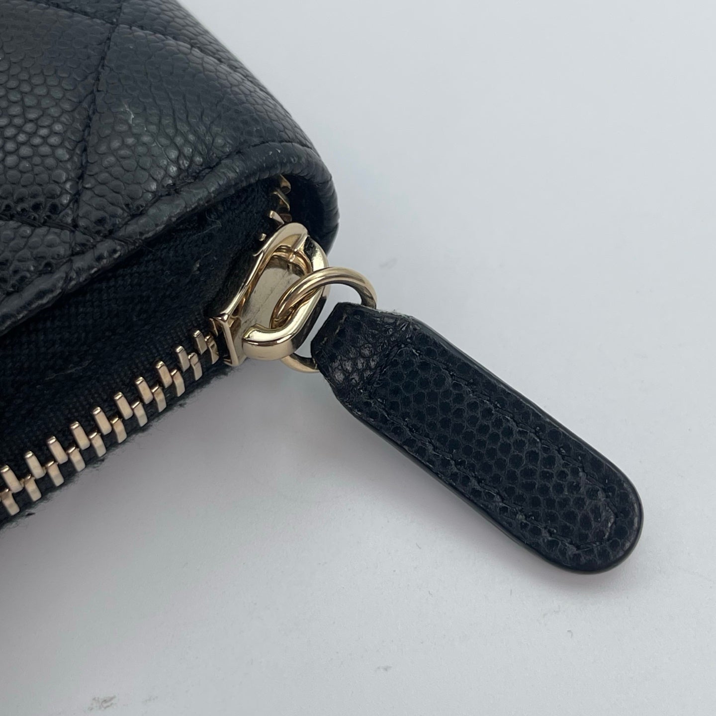Chanel Black Caviar Leather Notebook Organizer Gold Hardware [Used]