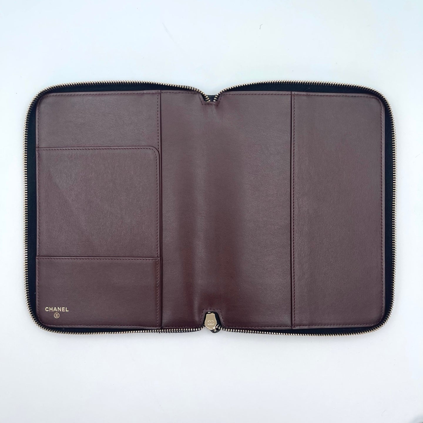 Chanel Black Caviar Leather Notebook Organizer Gold Hardware [Used]