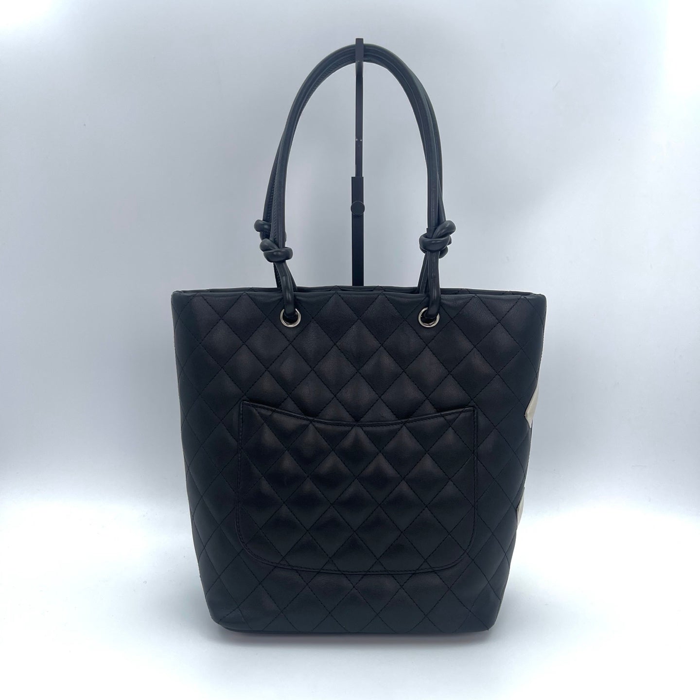 Chanel Cambon Ligne Black White Small Tote Bag [Used]