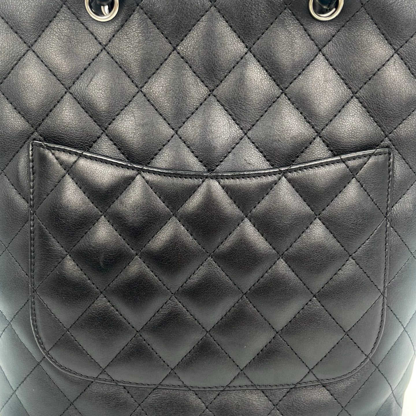 Chanel Cambon Ligne Black White Small Tote Bag [Used]