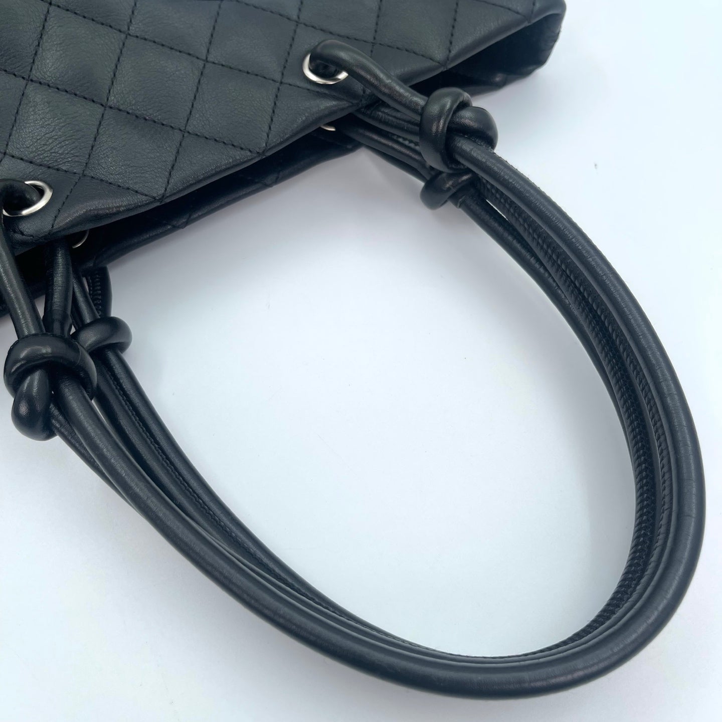 Chanel Cambon Ligne Black White Small Tote Bag [Used]