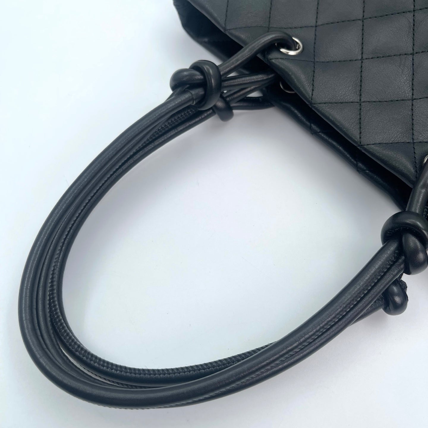 Chanel Cambon Ligne Black White Small Tote Bag [Used]