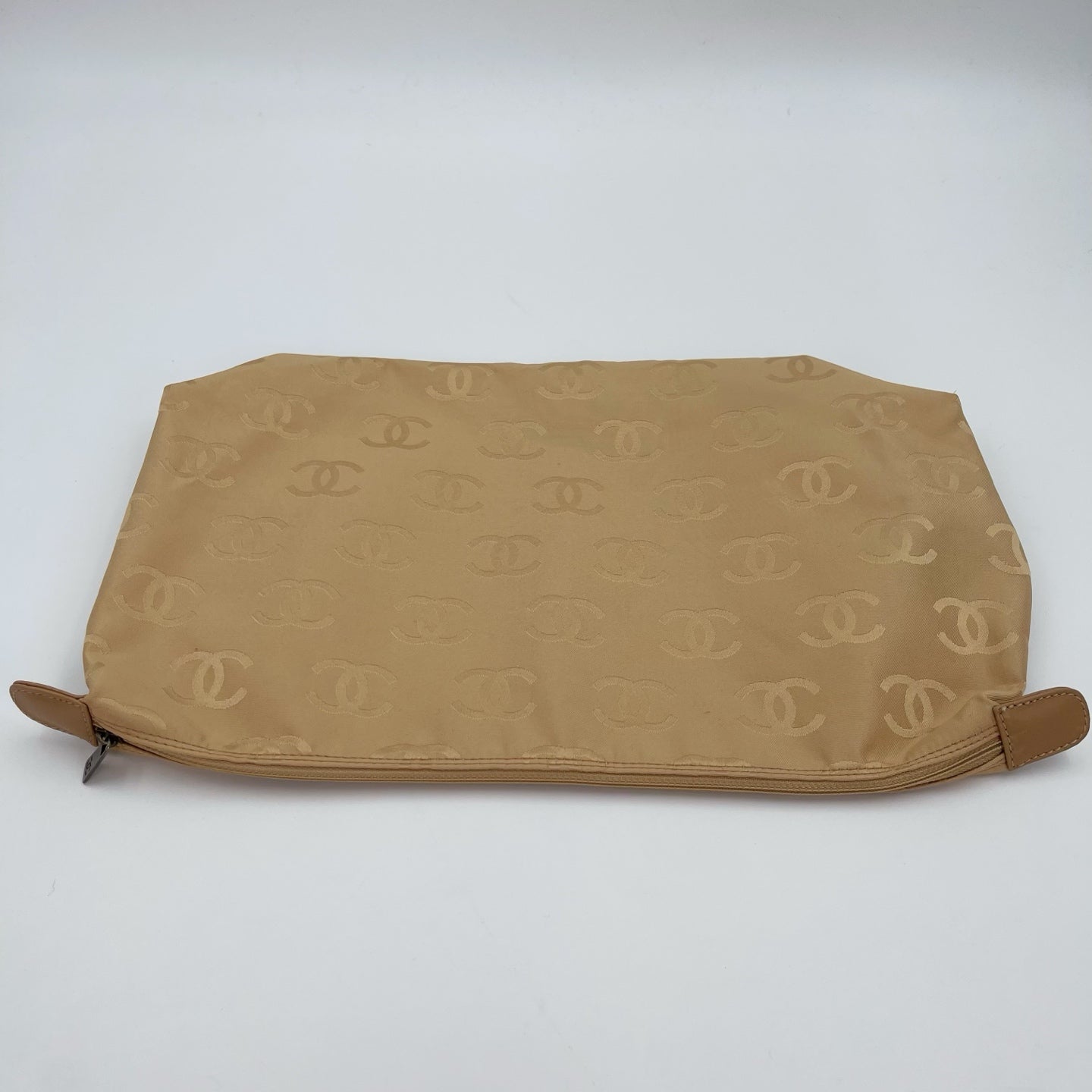 Chanel Beige Quilted Leather Contrast Stitch Boston Travel Bag [Used]