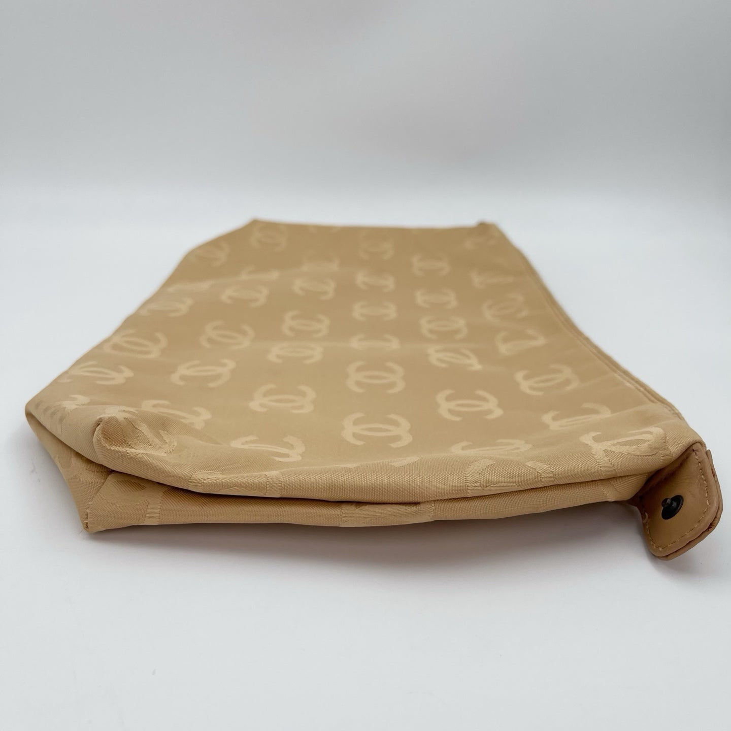 Chanel Beige Quilted Leather Contrast Stitch Boston Travel Bag [Used]