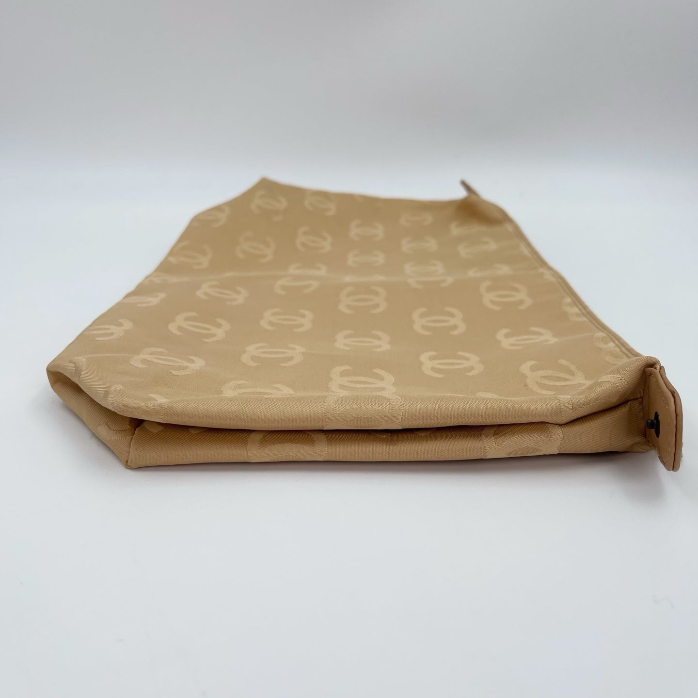 Chanel Beige Quilted Leather Contrast Stitch Boston Travel Bag [Used]