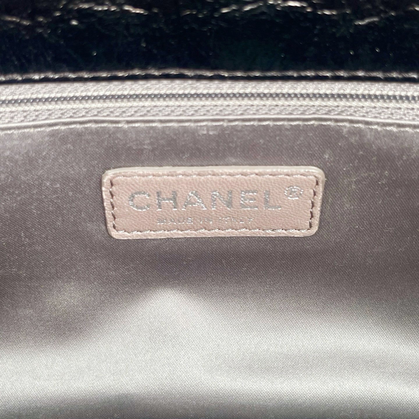 Chanel Paris-Moscow Limited Edition Black Patent Camellia Embossed Flap Chain Backpack [Used]