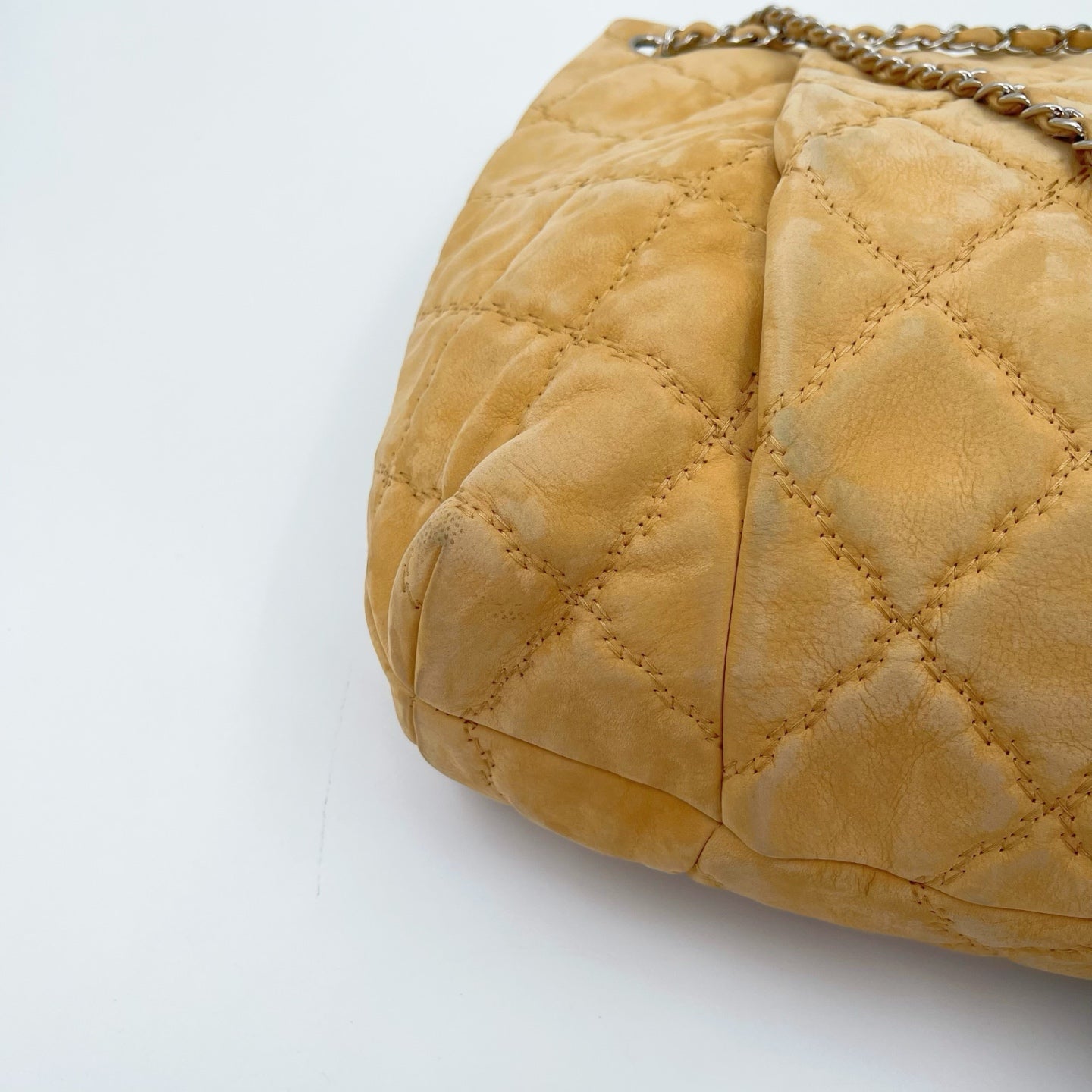 Chanel Oat Beige Calfskin Hobo Tote Bag [Used]