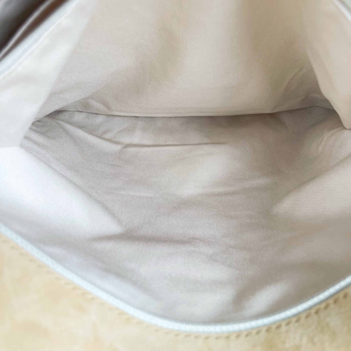 Chanel Oat Beige Calfskin Hobo Tote Bag [Used]