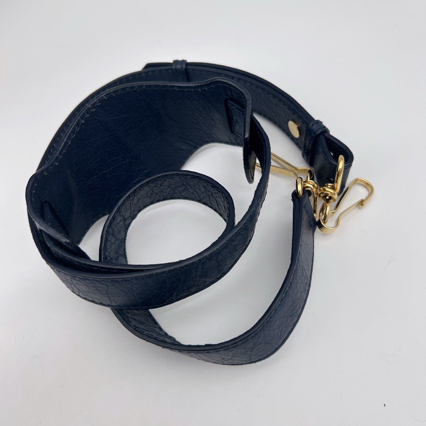 Balenciaga Navy Agneau Leather City Small 2Way Bag [Used]