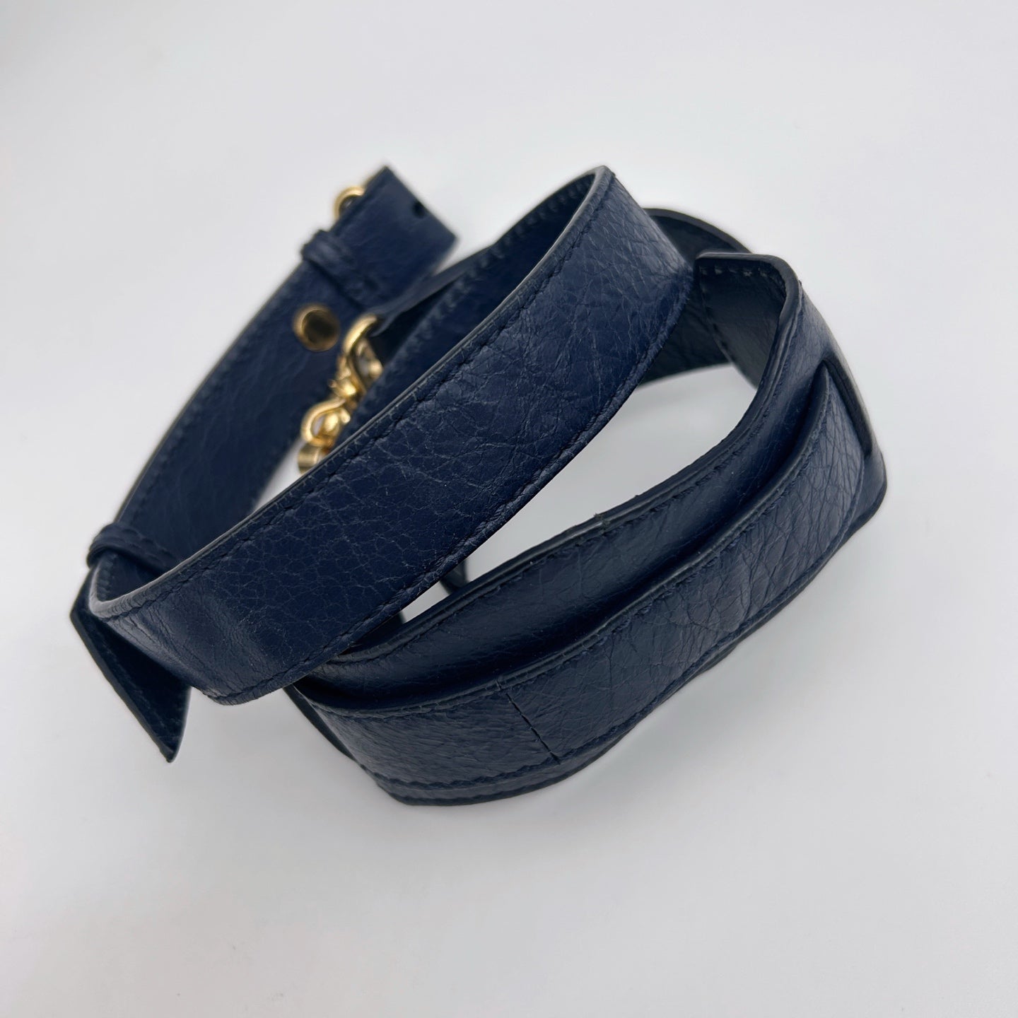 Balenciaga Navy Agneau Leather City Small 2Way Bag [Used]