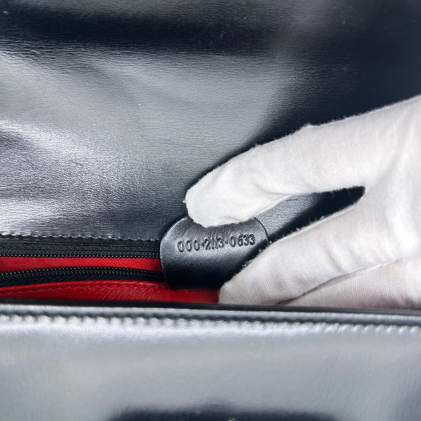 Gucci Black Box Leather Bamboo Medium 2Way Bag [Used]