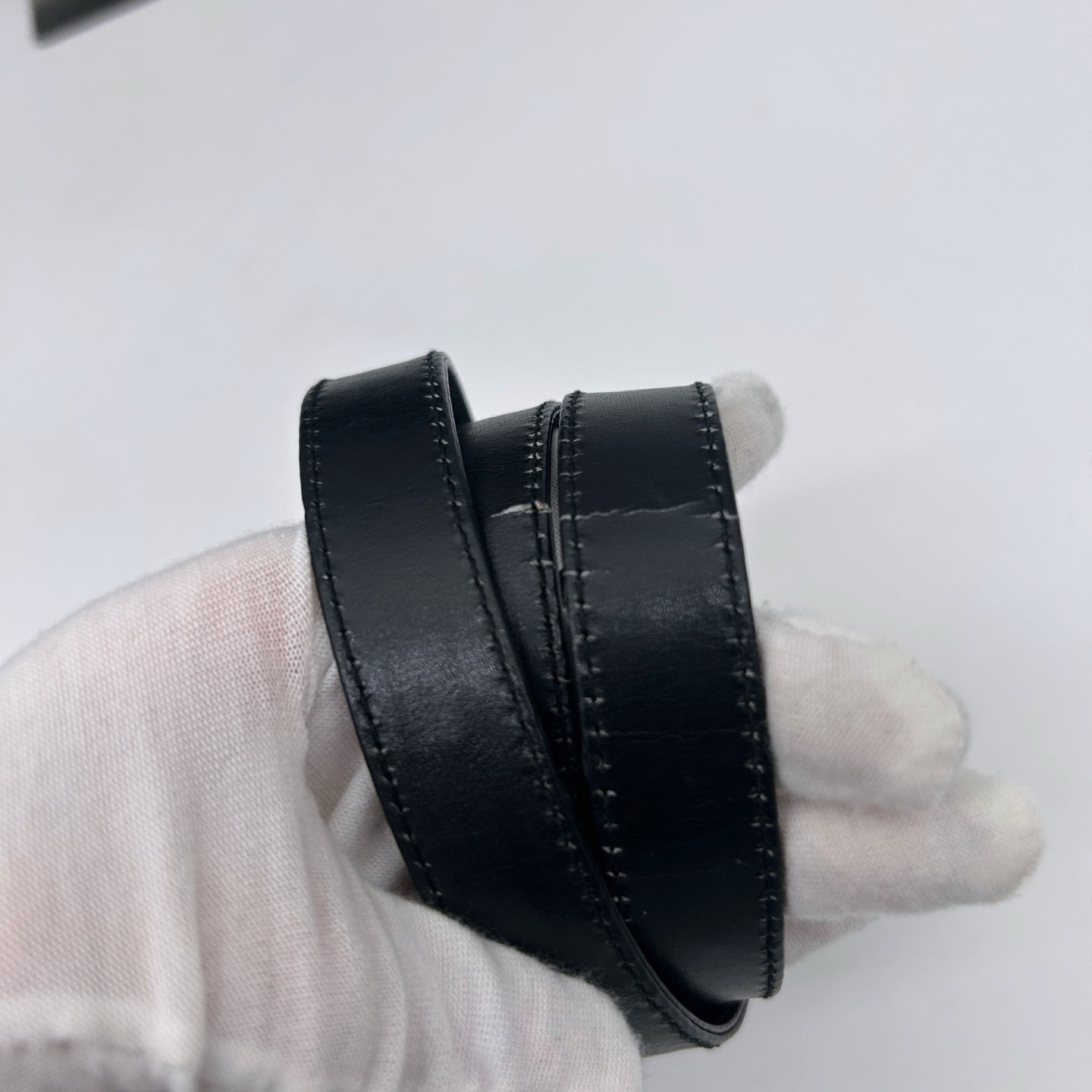 Gucci Black Box Leather Bamboo Medium 2Way Bag [Used]