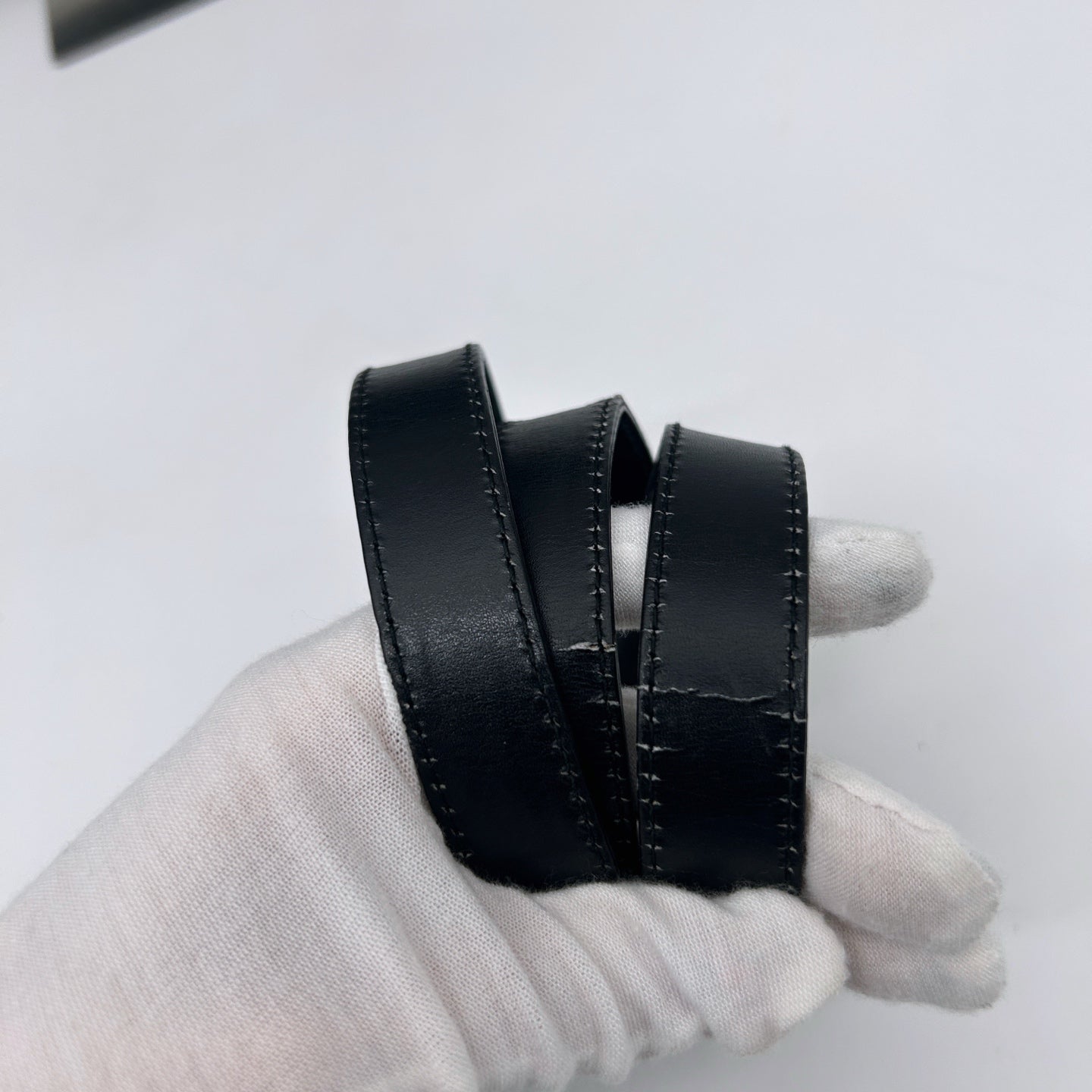 Gucci Black Box Leather Bamboo Medium 2Way Bag [Used]