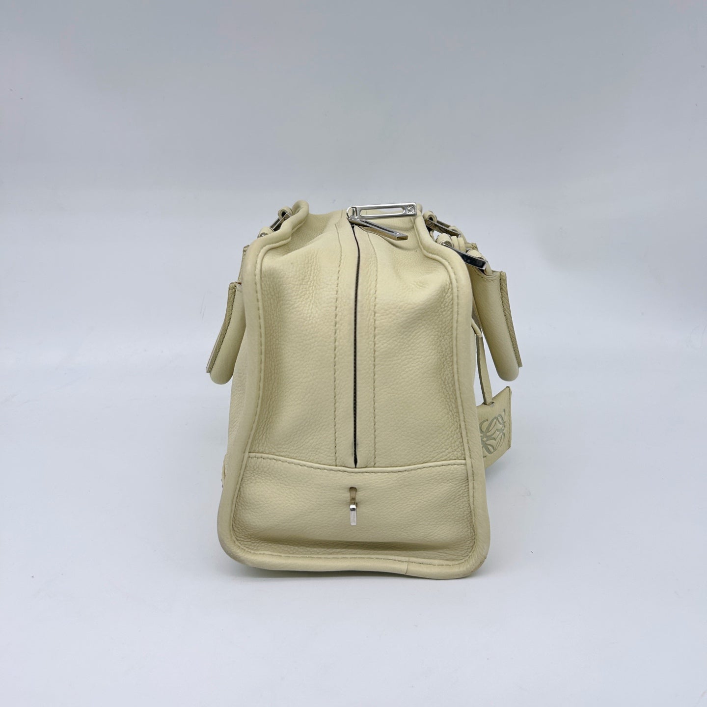 Loewe Amazona Small Beige Leather Top Handle Bag [Used]