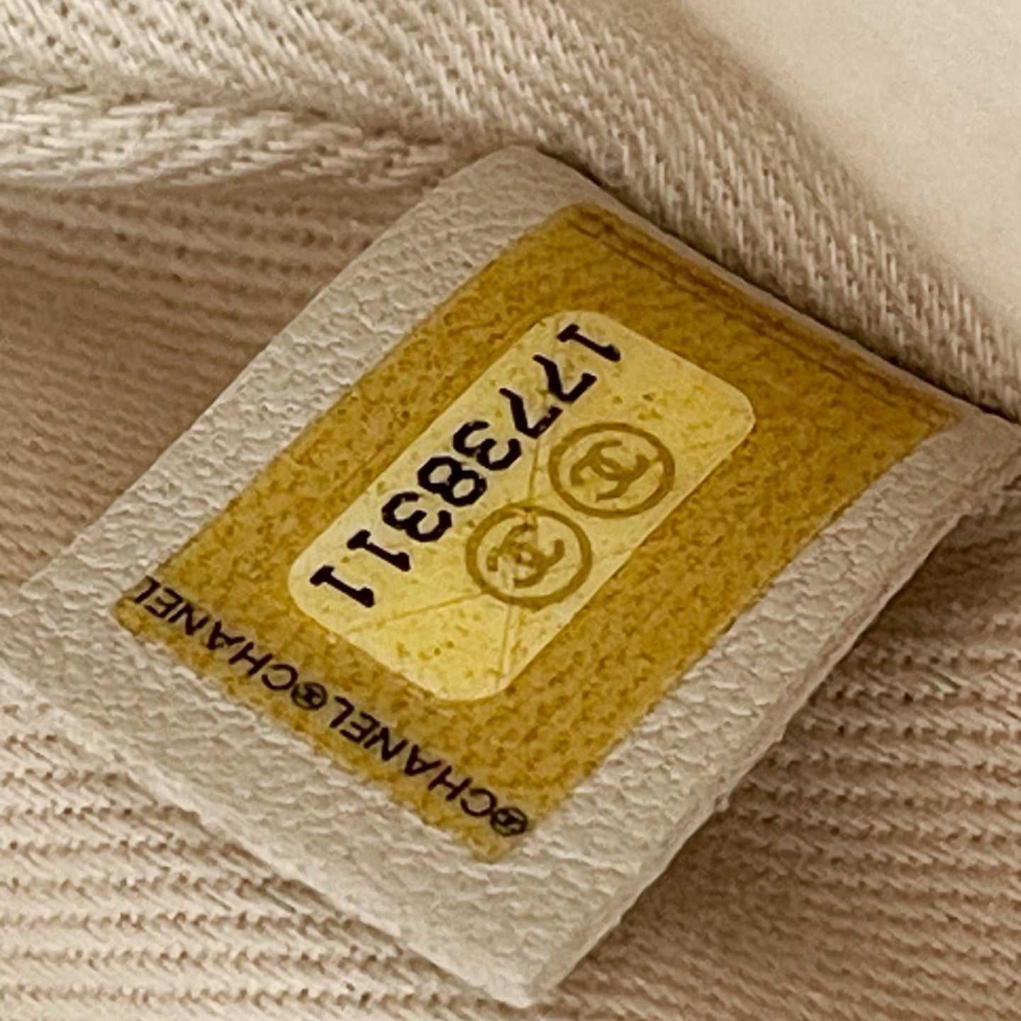 Chanel Cloud Tote Beige Calfskin Aged Gold CC 2Way Large Tote [Used]