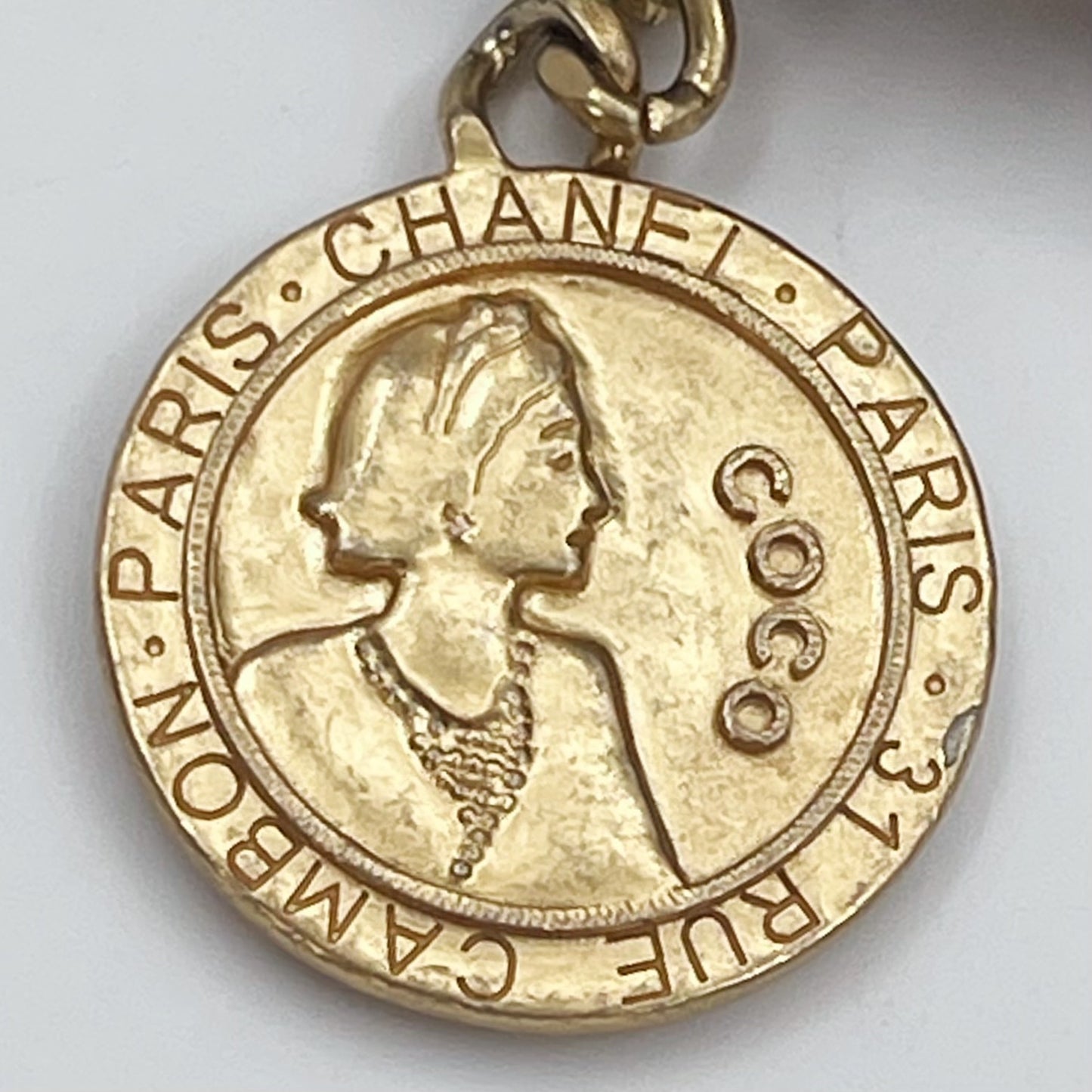 Chanel Classic Flap Black Caviar Leather Gold CC Coin Charm Square Mini Bag [Used]