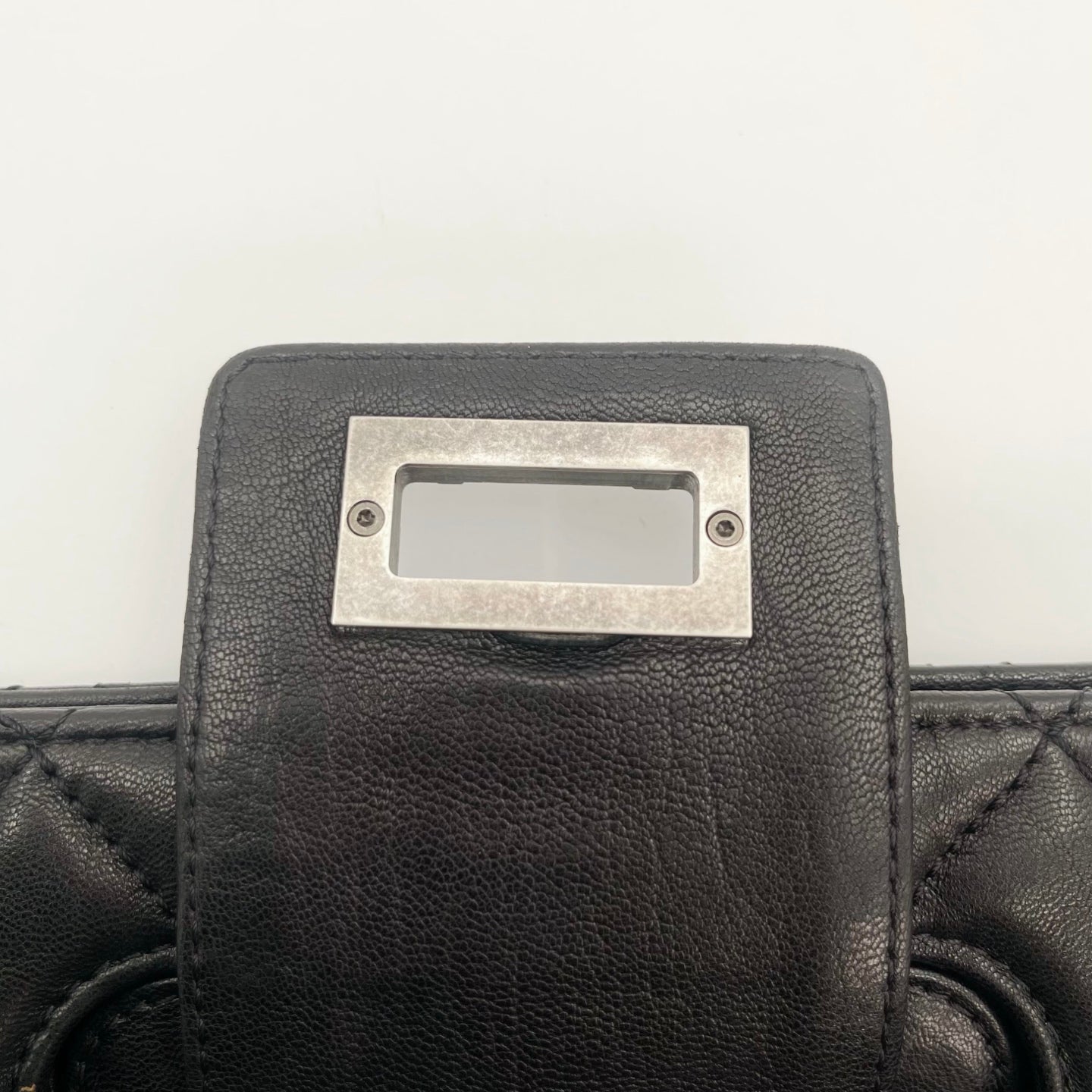 Chanel 2.55 Black Lambskin Chain Tote Bag [Used]