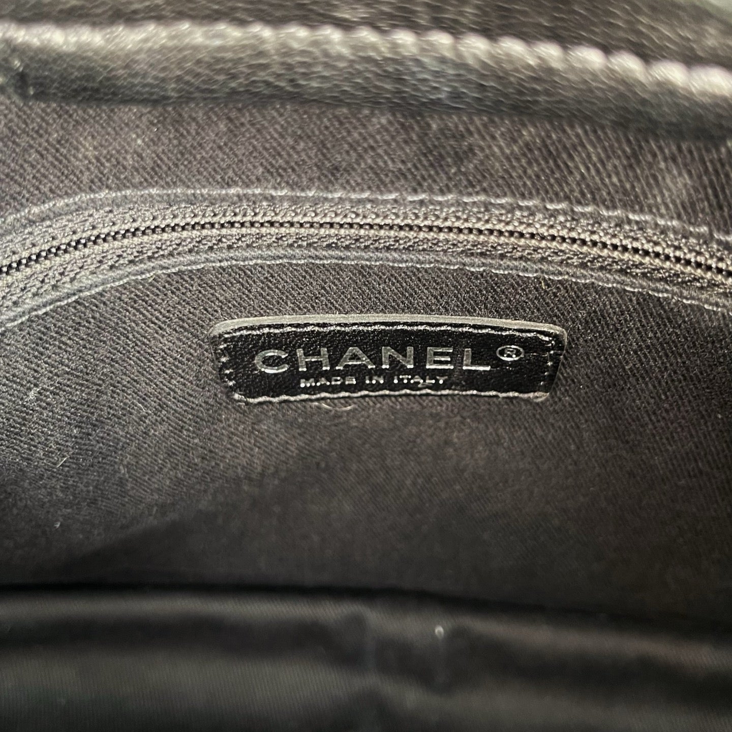 Chanel 2.55 Black Lambskin Chain Tote Bag [Used]