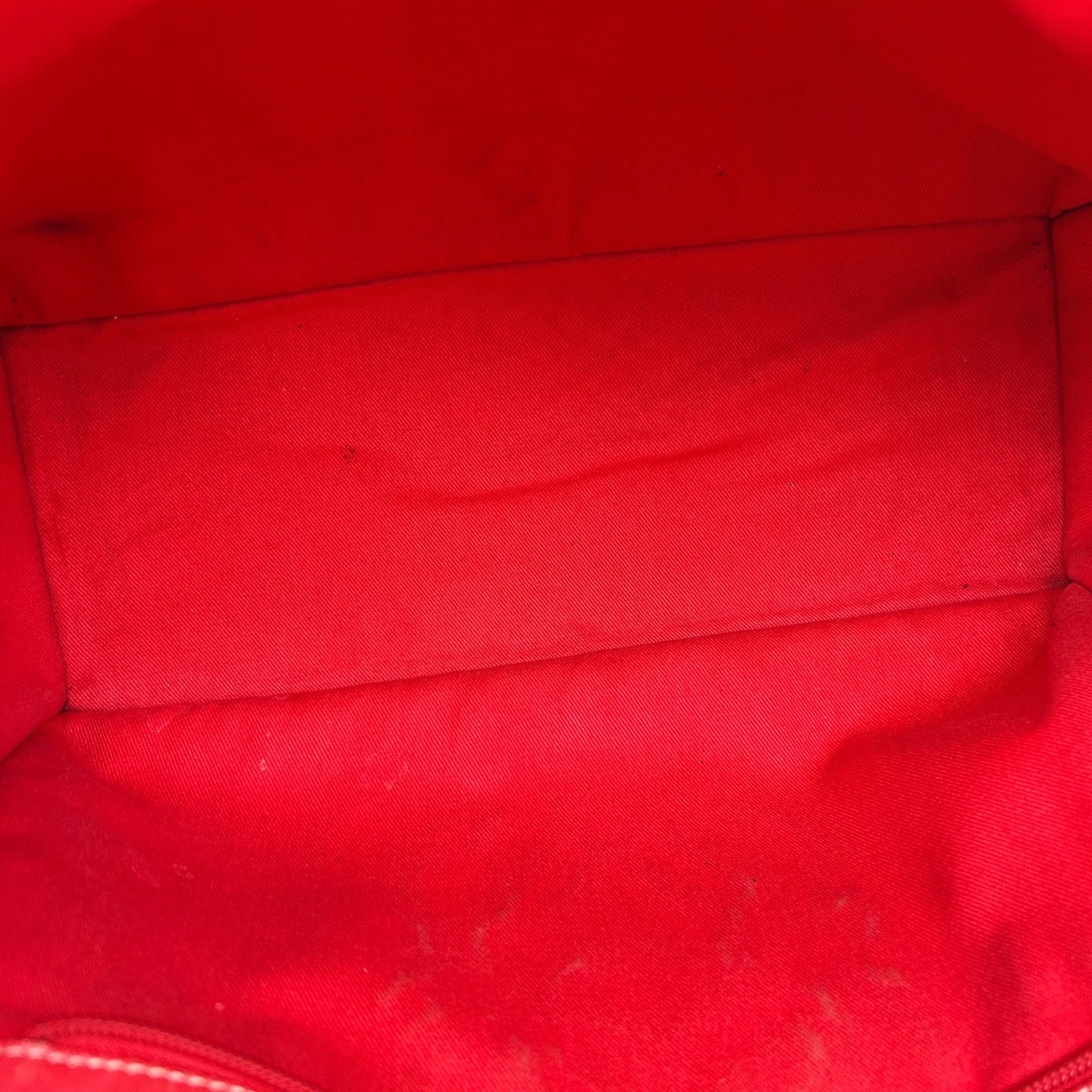 Loewe Red Anagram Leather Shoulder Tote Bag [Used]