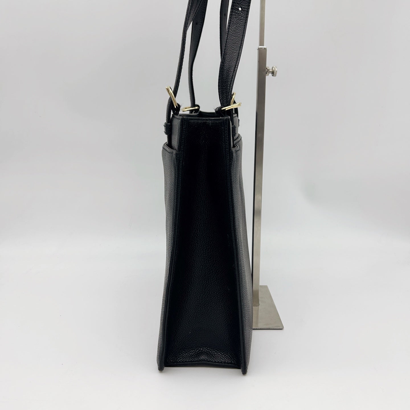 Chanel Black Calfskin Shoulder Tote Bag  [Used]