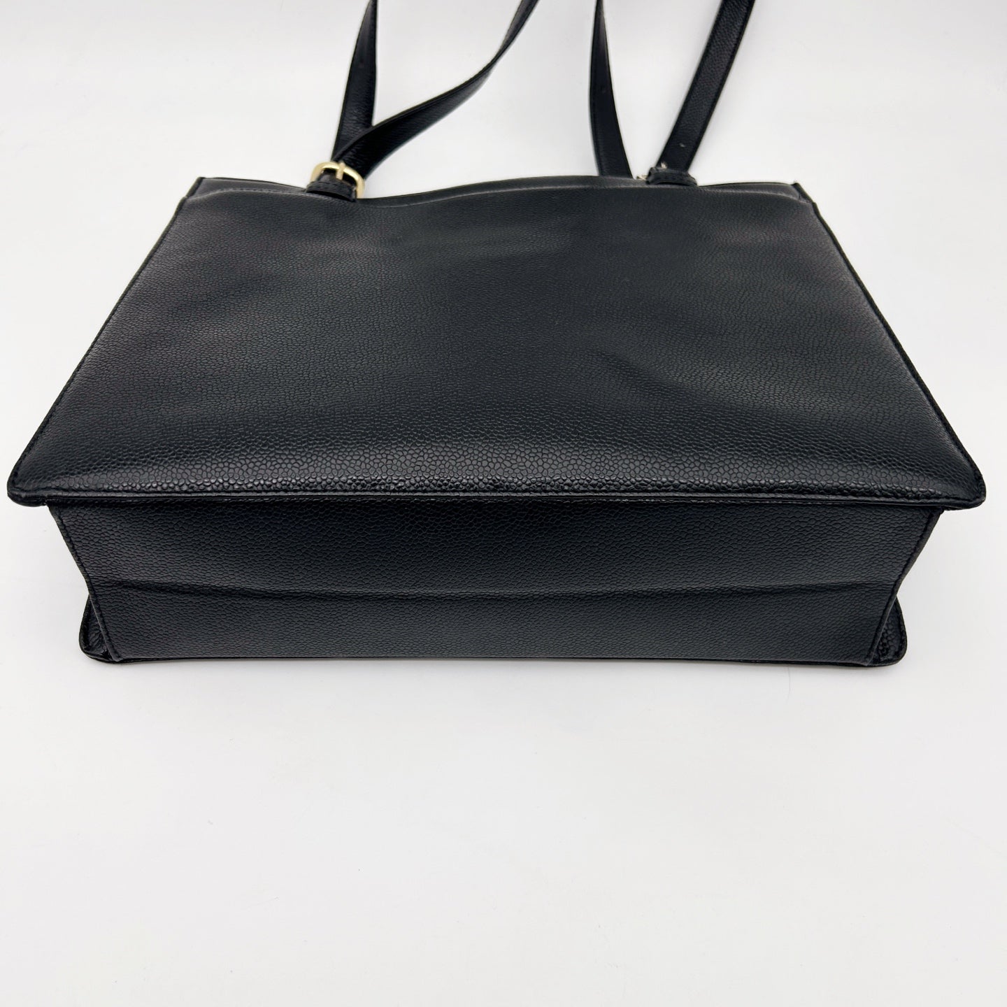 Chanel Black Calfskin Shoulder Tote Bag  [Used]