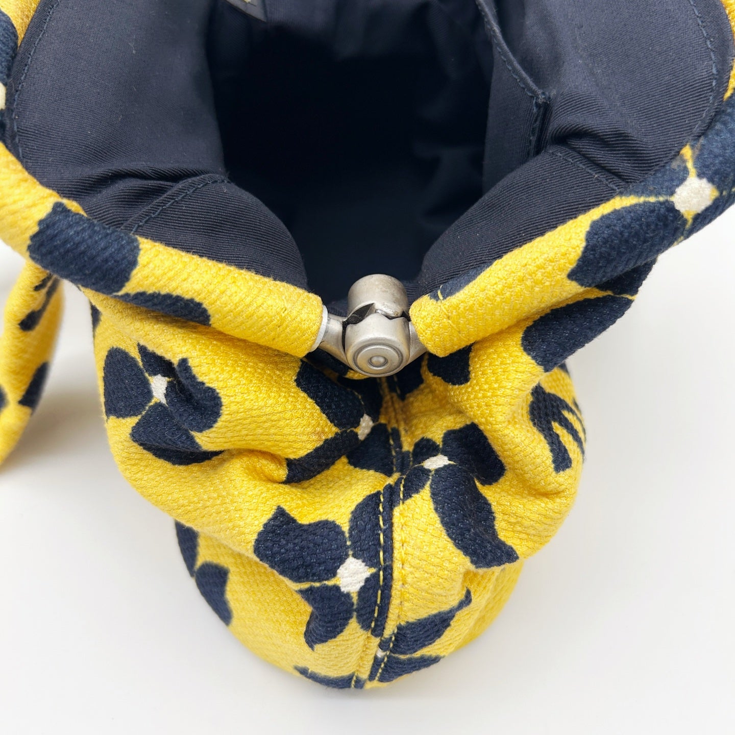 Chanel Yellow Clover Graffiti Canvas Kisslock Mini Handbag [Used]