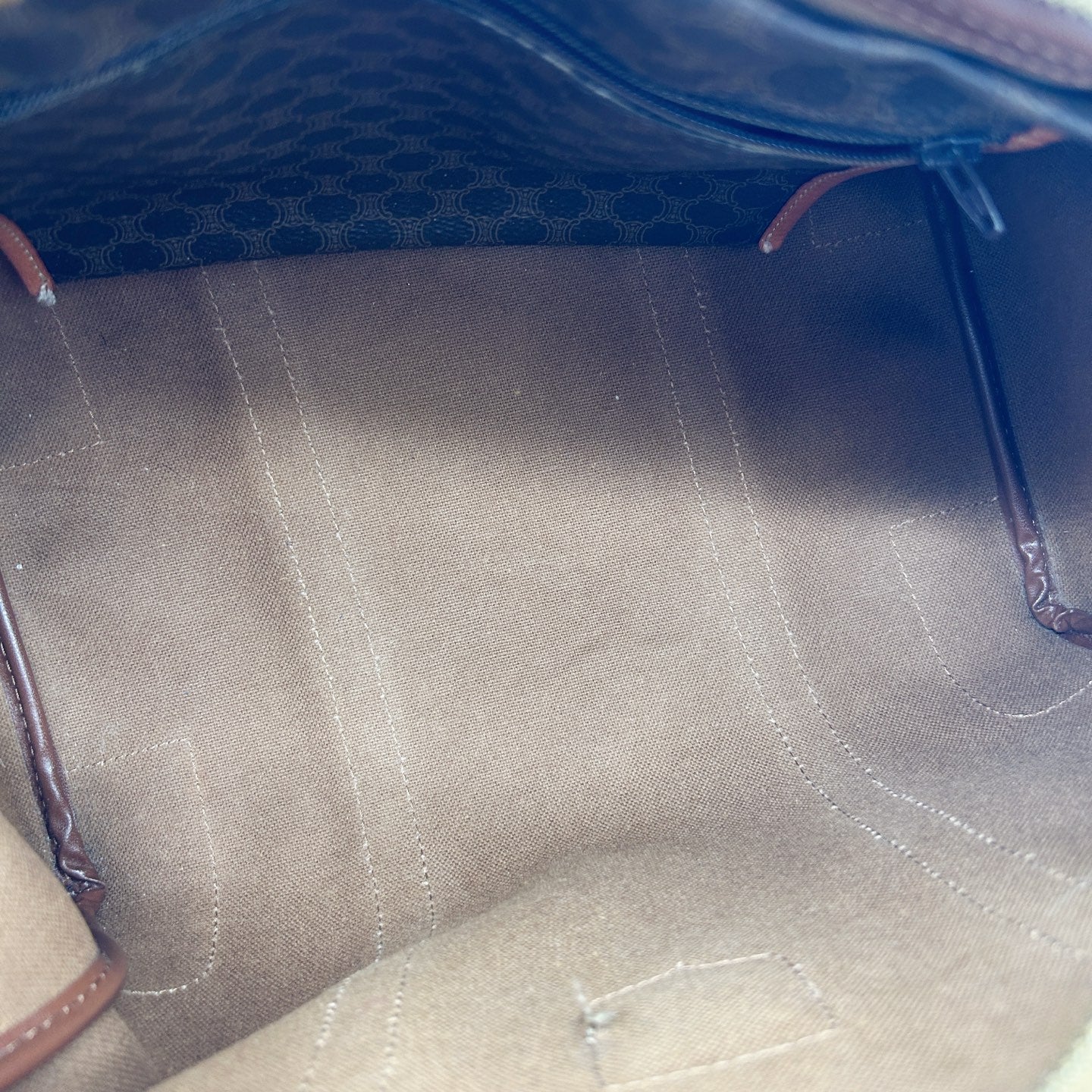 Celine Macadam Brown Small Boston Travel Bag [Used]