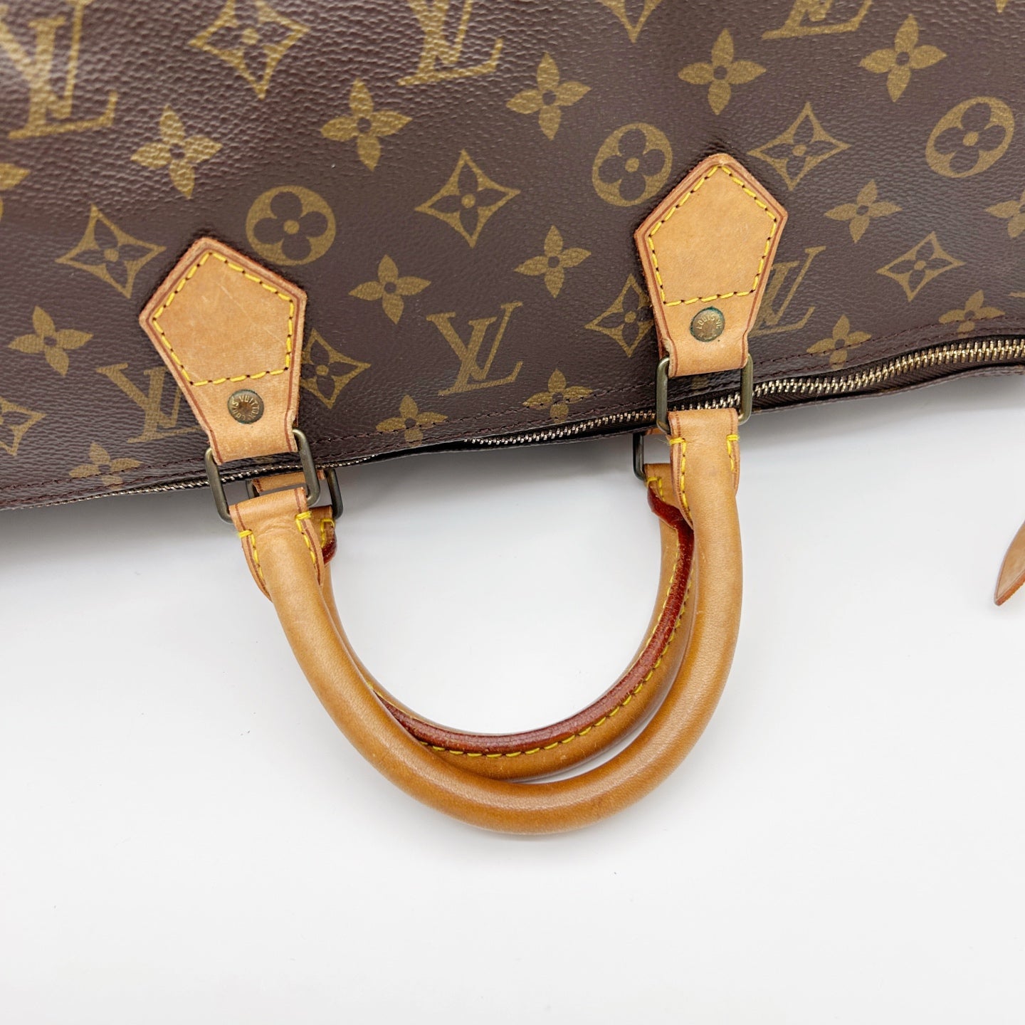Louis Vuitton Speedy 40 Brown Monogram Hand Bag [Used]