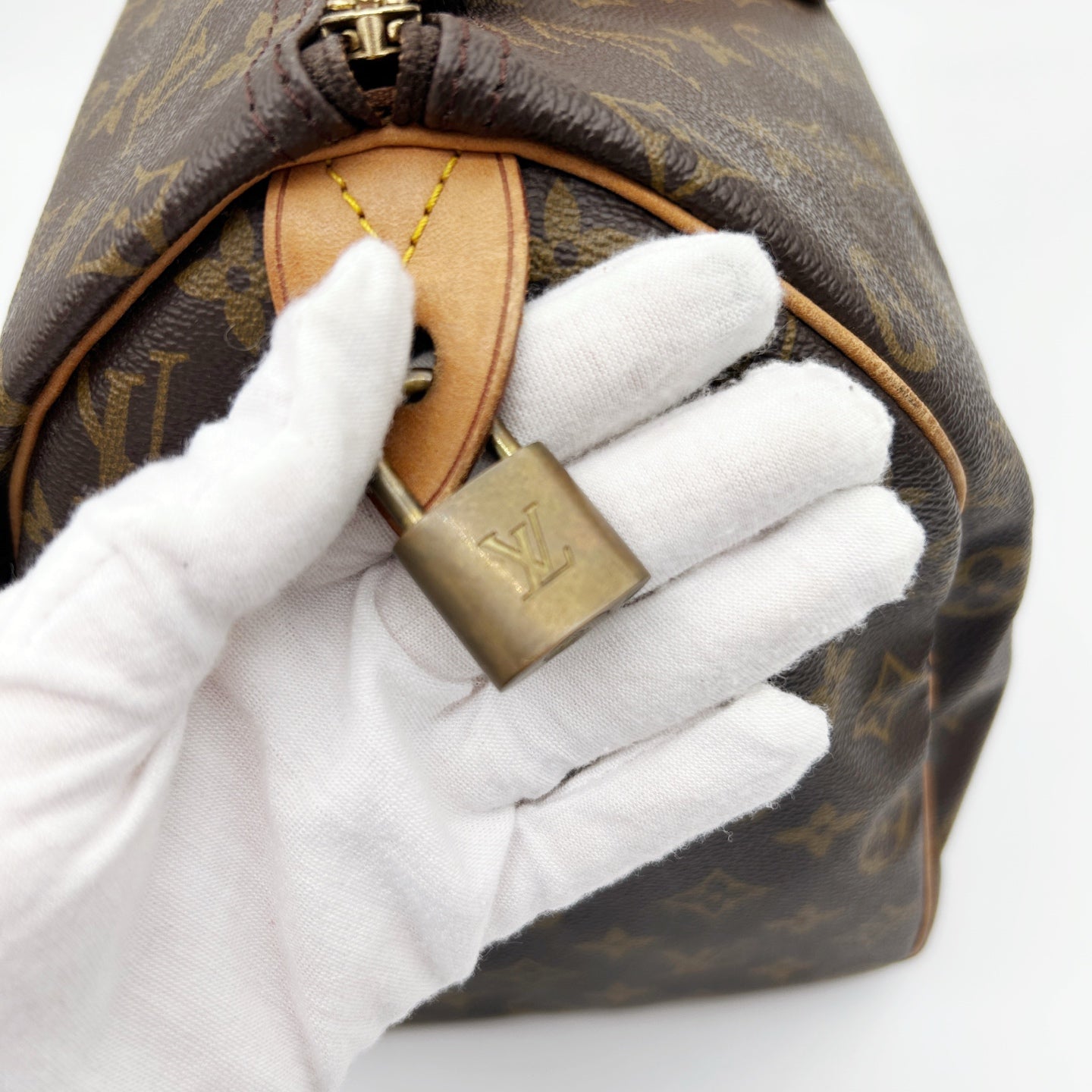 Louis Vuitton Speedy 40 Brown Monogram Hand Bag [Used]