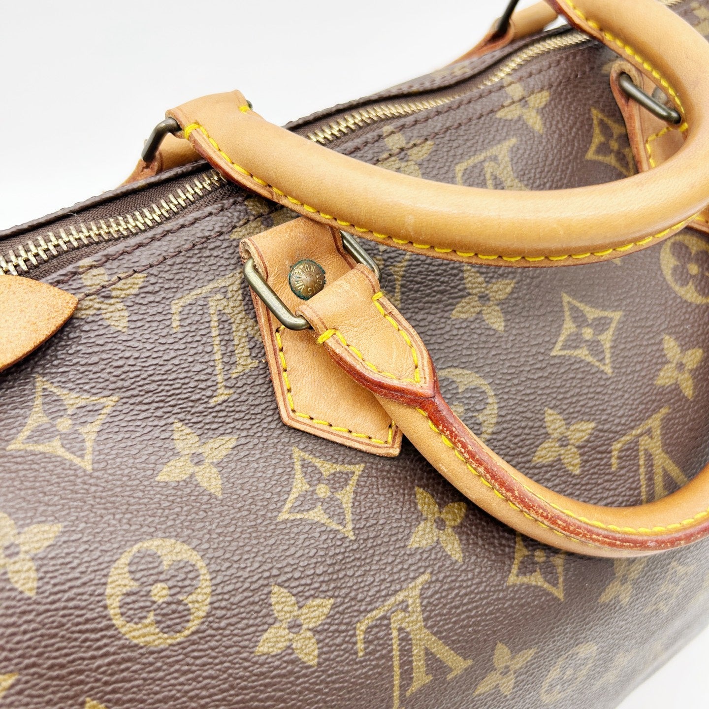 Louis Vuitton Speedy 40 Brown Monogram Hand Bag [Used]