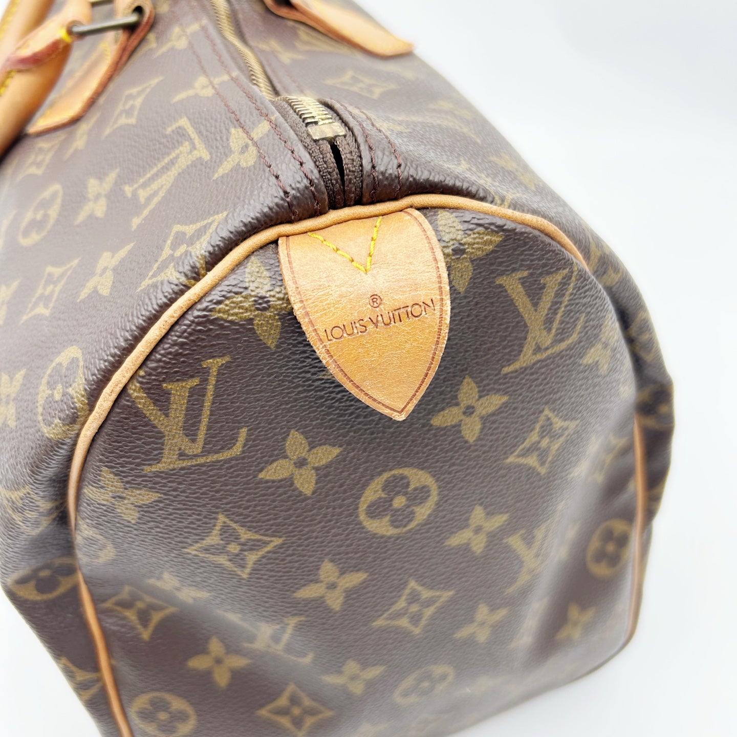 Louis Vuitton Speedy 40 Brown Monogram Hand Bag [Used]