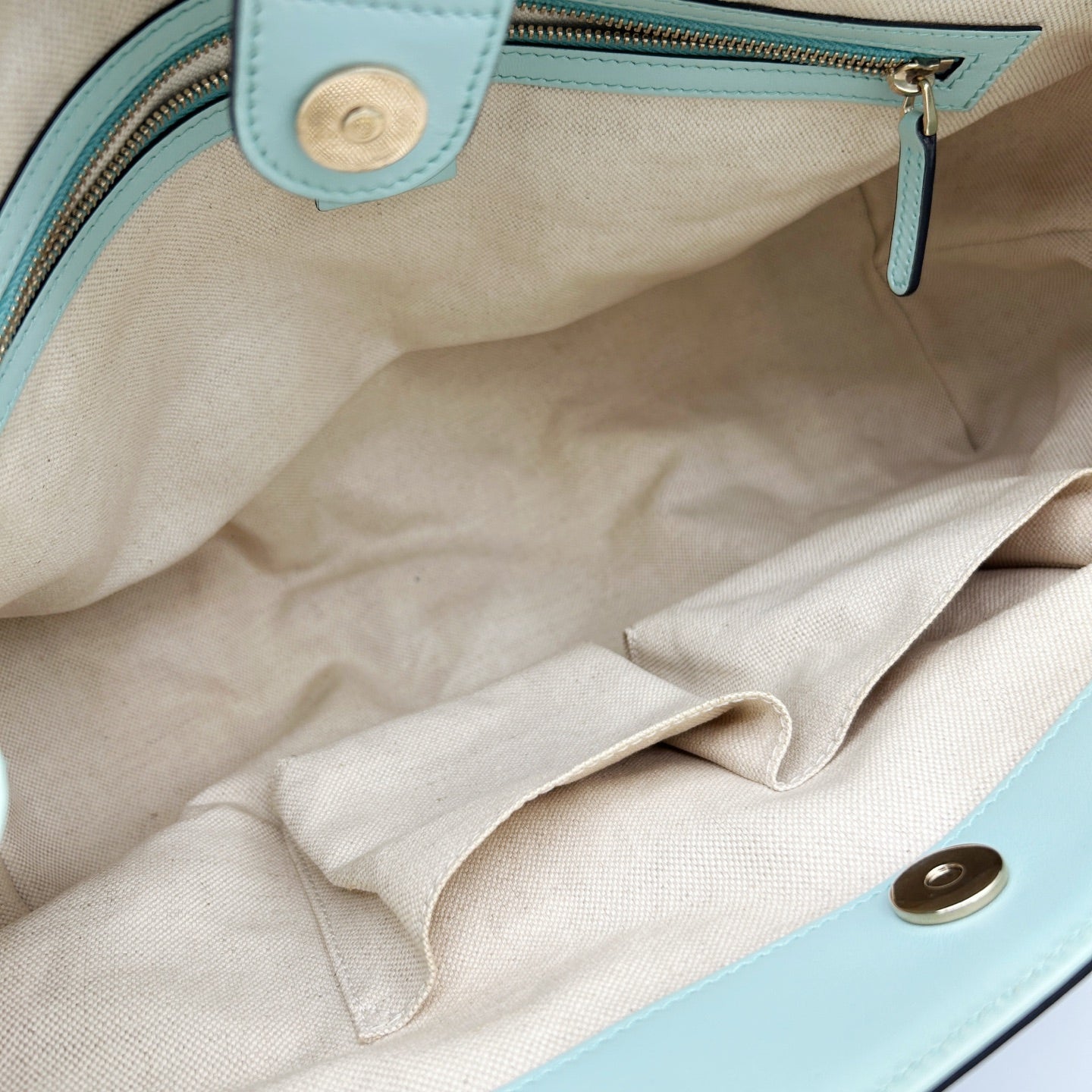 Gucci Blue Denim Leather Tote Bag [Used]