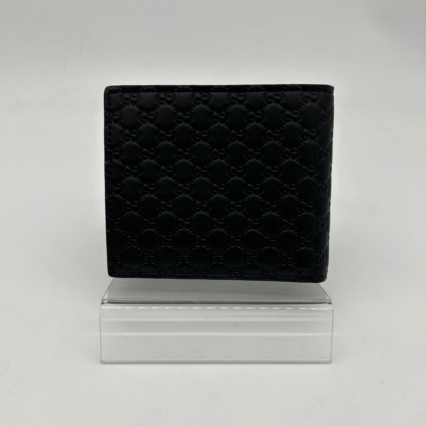 Gucci Guccissima Black Leather Bifold Wallet [Used]
