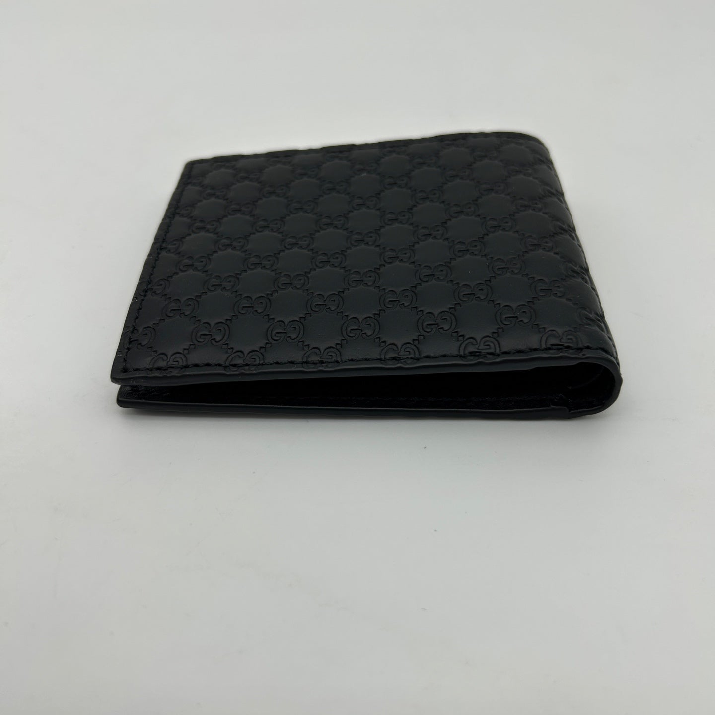 Gucci Guccissima Black Leather Bifold Wallet [Used]