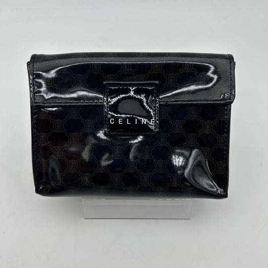 Celine Macadam Black PVC Mini Clutch Pouch [Used]