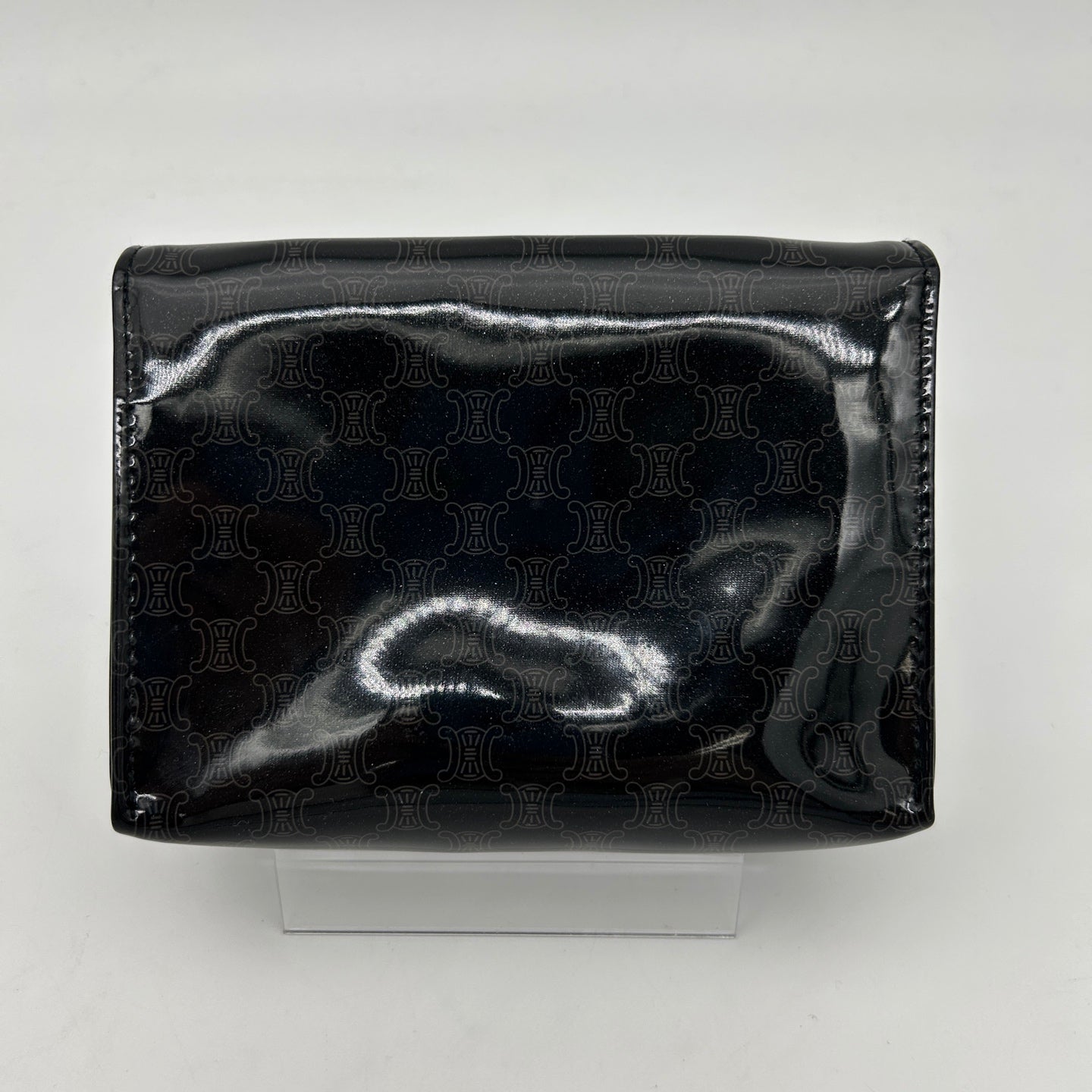 Celine Macadam Black PVC Mini Clutch Pouch [Used]